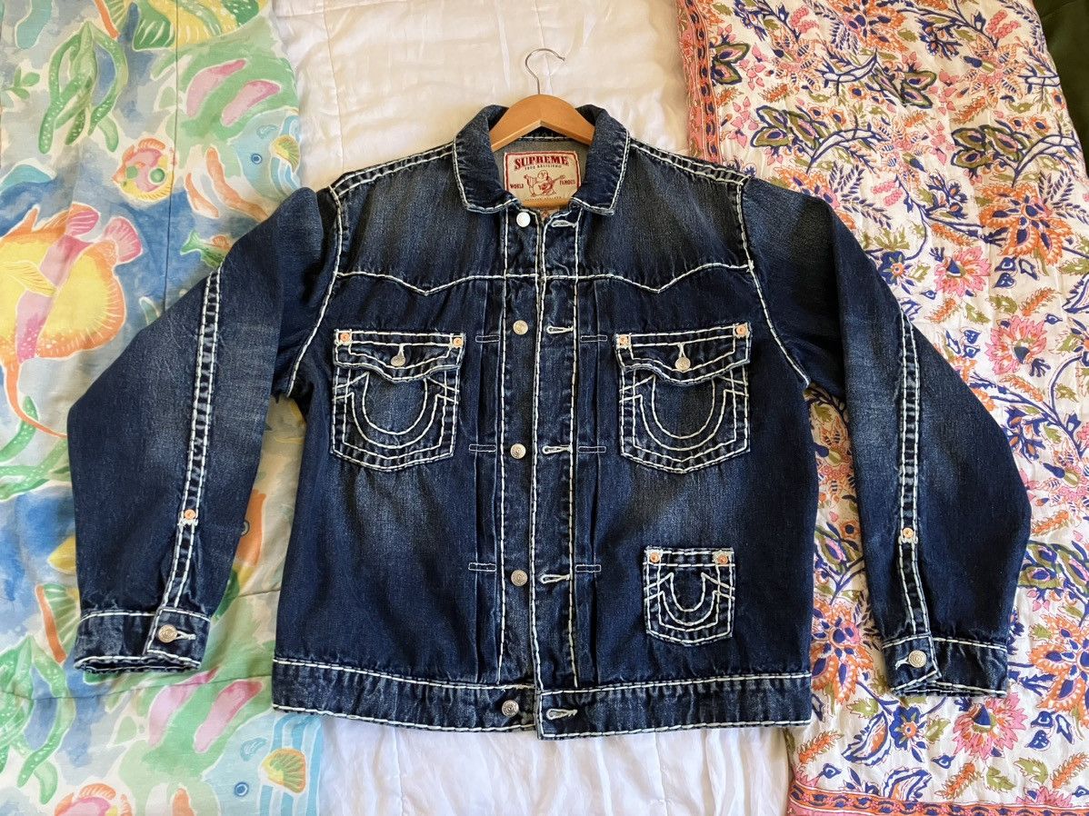 Supreme X True Religion Denim Trucker Jacket - Blue for Men