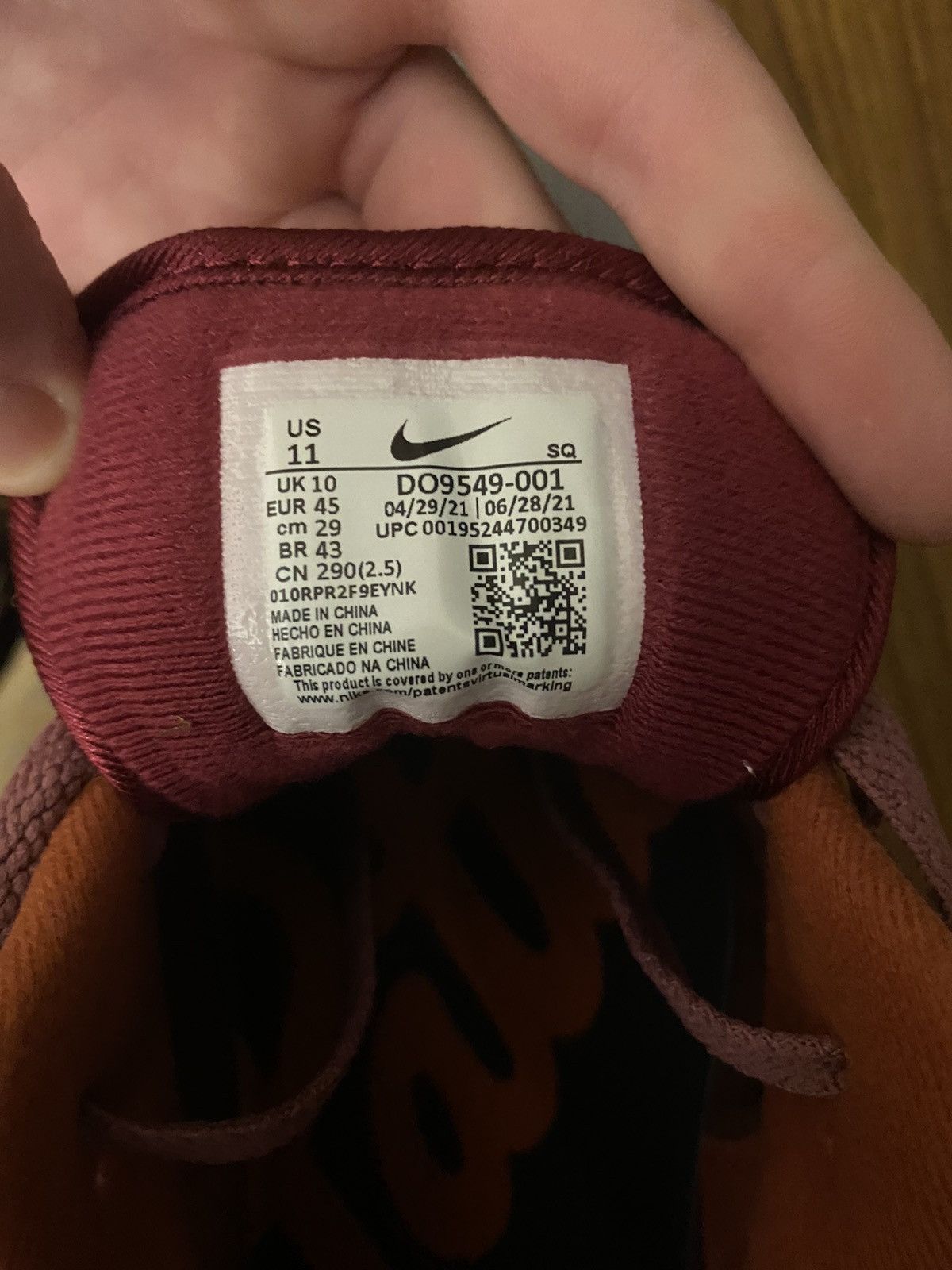 Nike Air Max 1 Patta Size US 11 / EU 44 - 7 Thumbnail