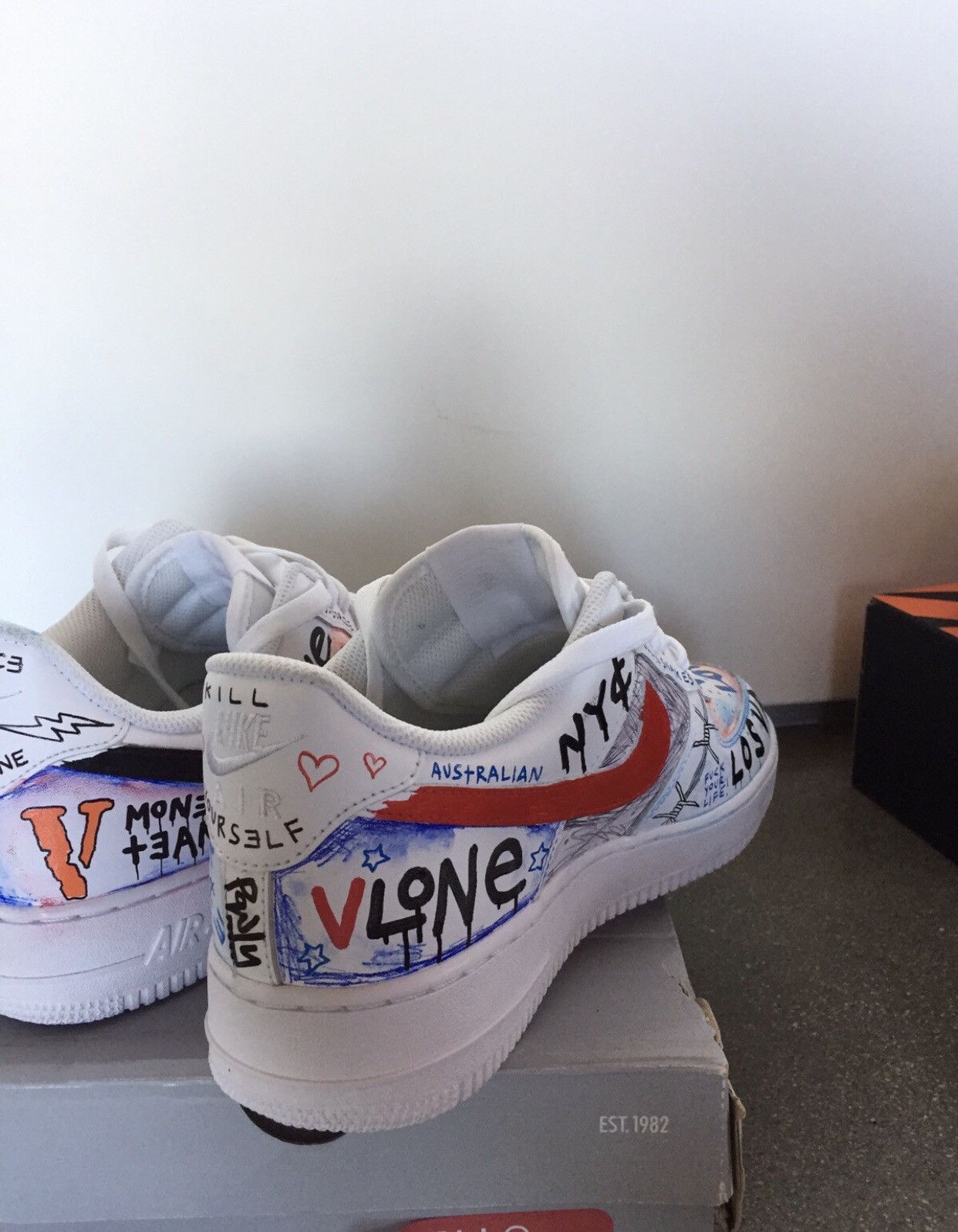 Vlone friends and family af1 discount