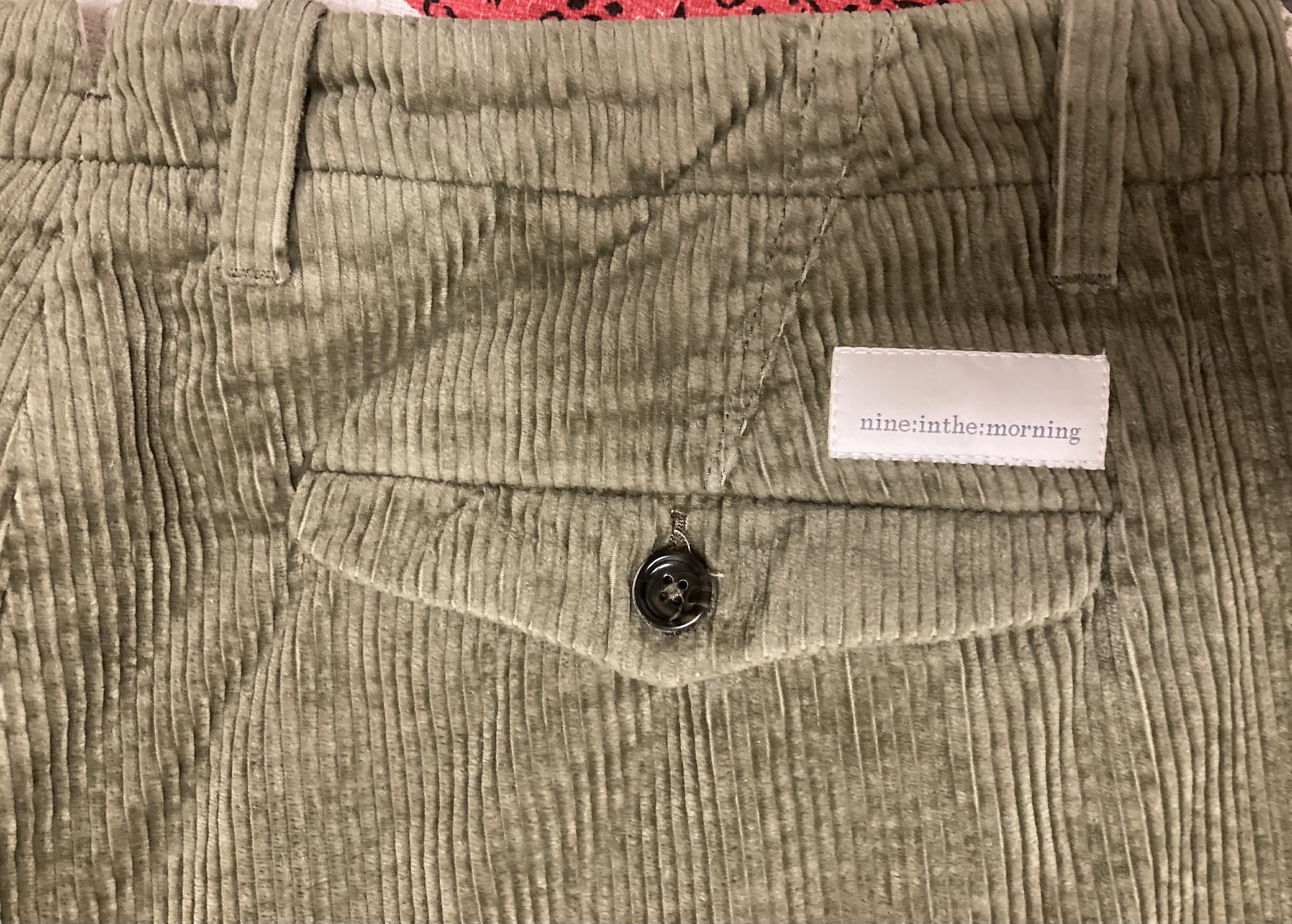 Other Nine In The Morning Fold Man Velveteen Khaki Cropped Pants Size US 32 / EU 48 - 7 Thumbnail