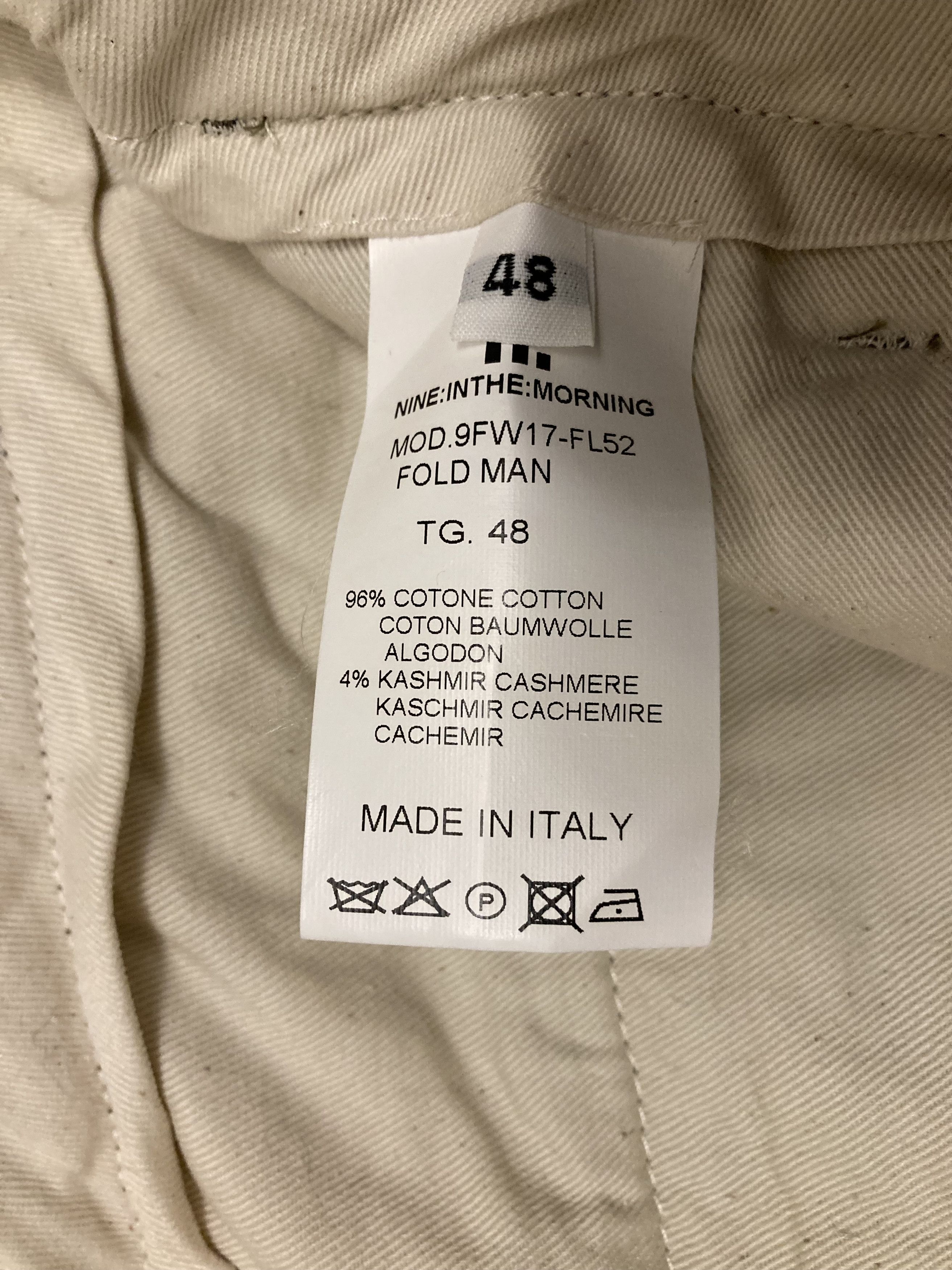 Other Nine In The Morning Fold Man Velveteen Khaki Cropped Pants Size US 32 / EU 48 - 5 Thumbnail