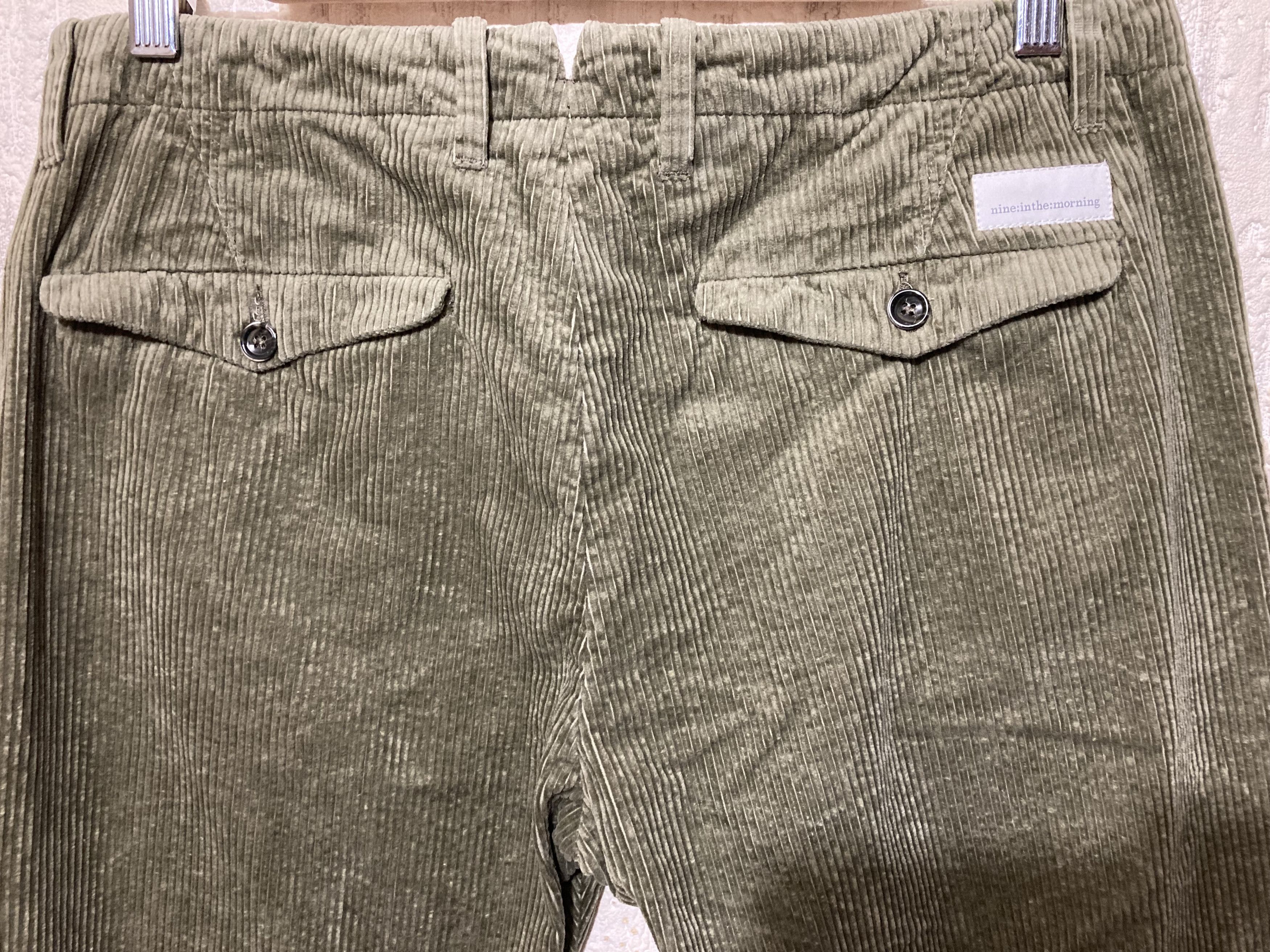 Other Nine In The Morning Fold Man Velveteen Khaki Cropped Pants Size US 32 / EU 48 - 4 Thumbnail