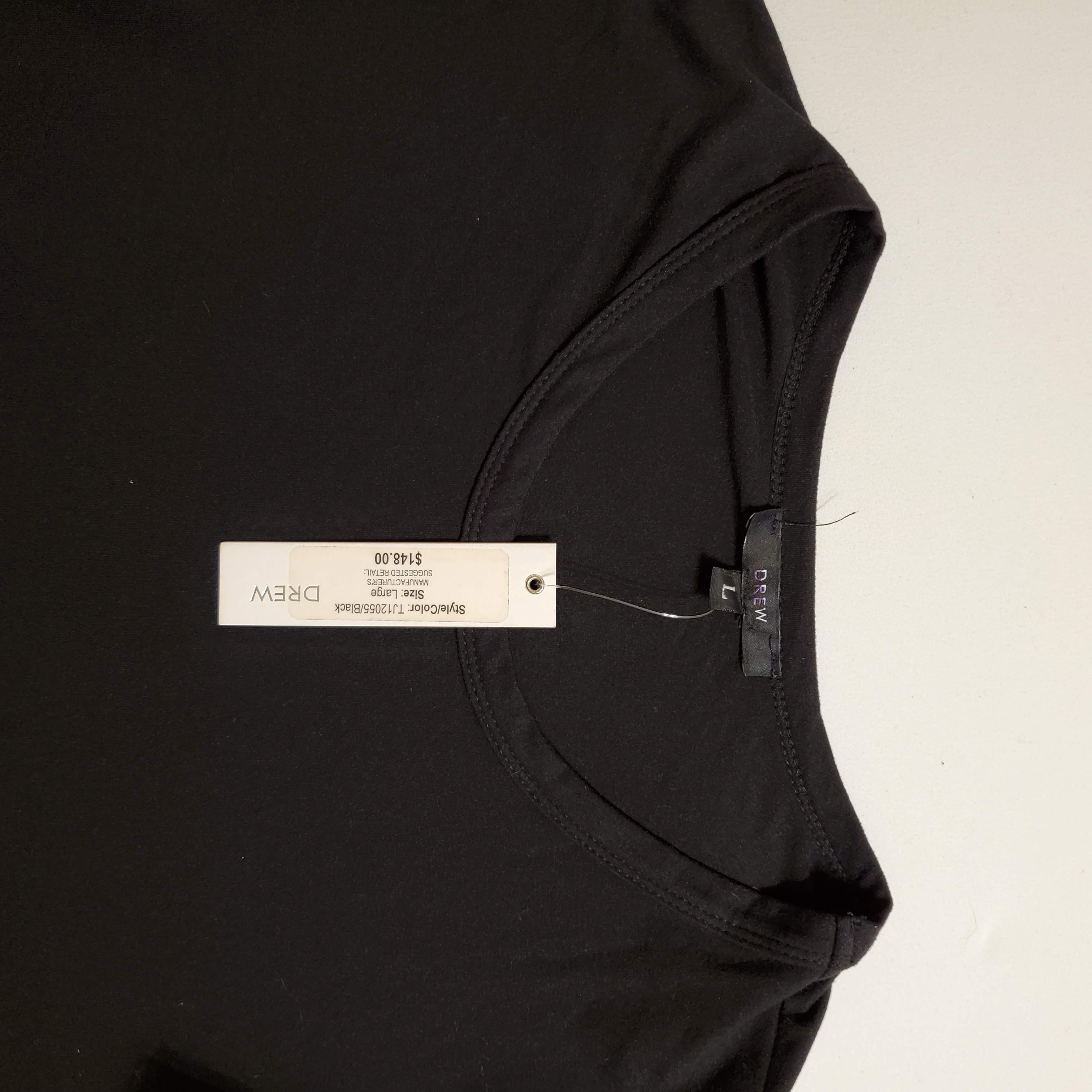 Drew NWT DREW Black Short mesh sleeve Tee Size L / US 10 / IT 46 - 4 Thumbnail