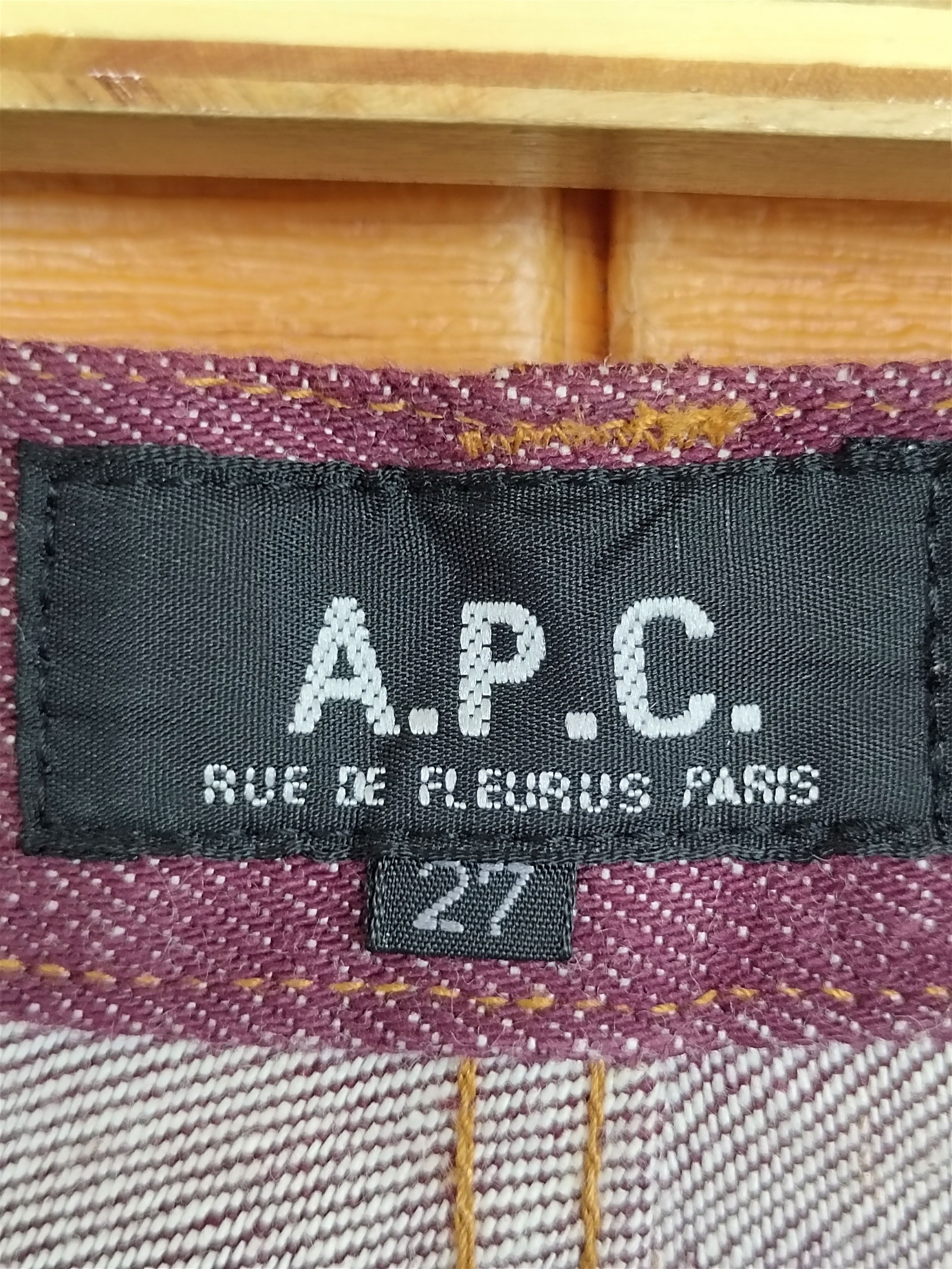 A.P.C. A.P.C Straight Cut Redline Selvedge Denim Jeans Size US 27 - 17 Thumbnail
