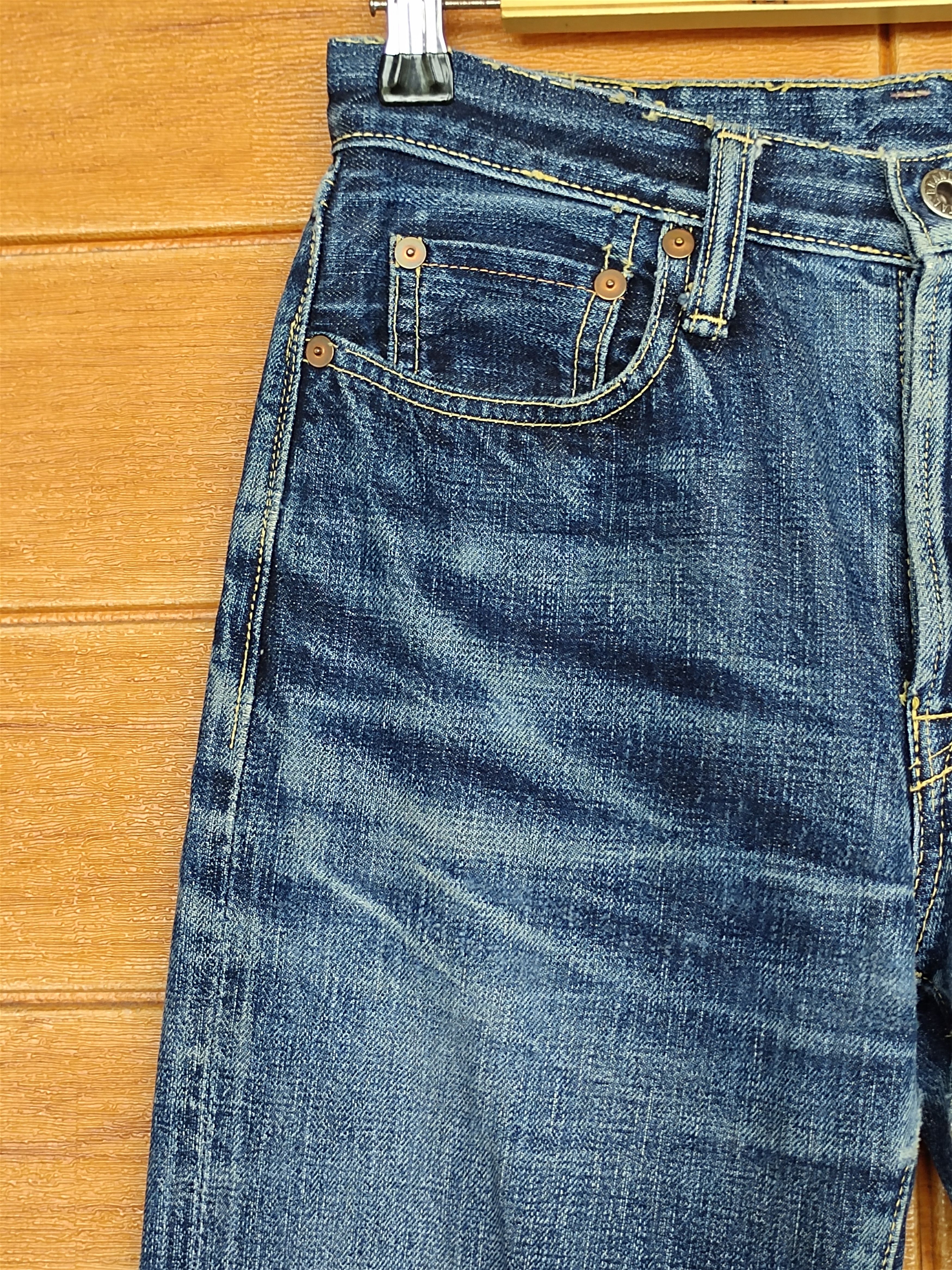Kapital OG Kapital Japan Okayama Distress Faded Selvedge Denim Jeans Size US 27 - 4 Thumbnail