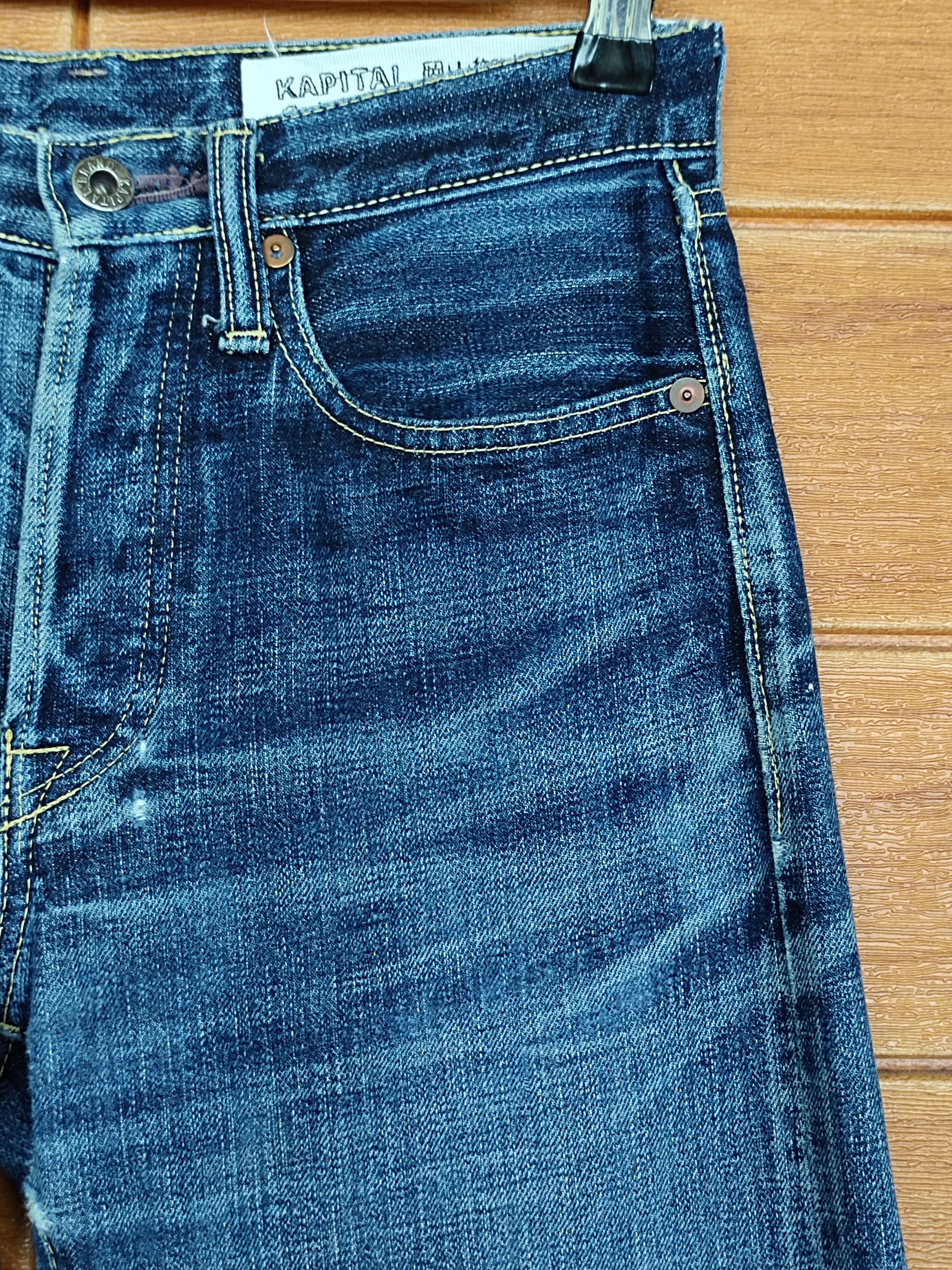 Kapital OG Kapital Japan Okayama Distress Faded Selvedge Denim Jeans Size US 27 - 3 Thumbnail