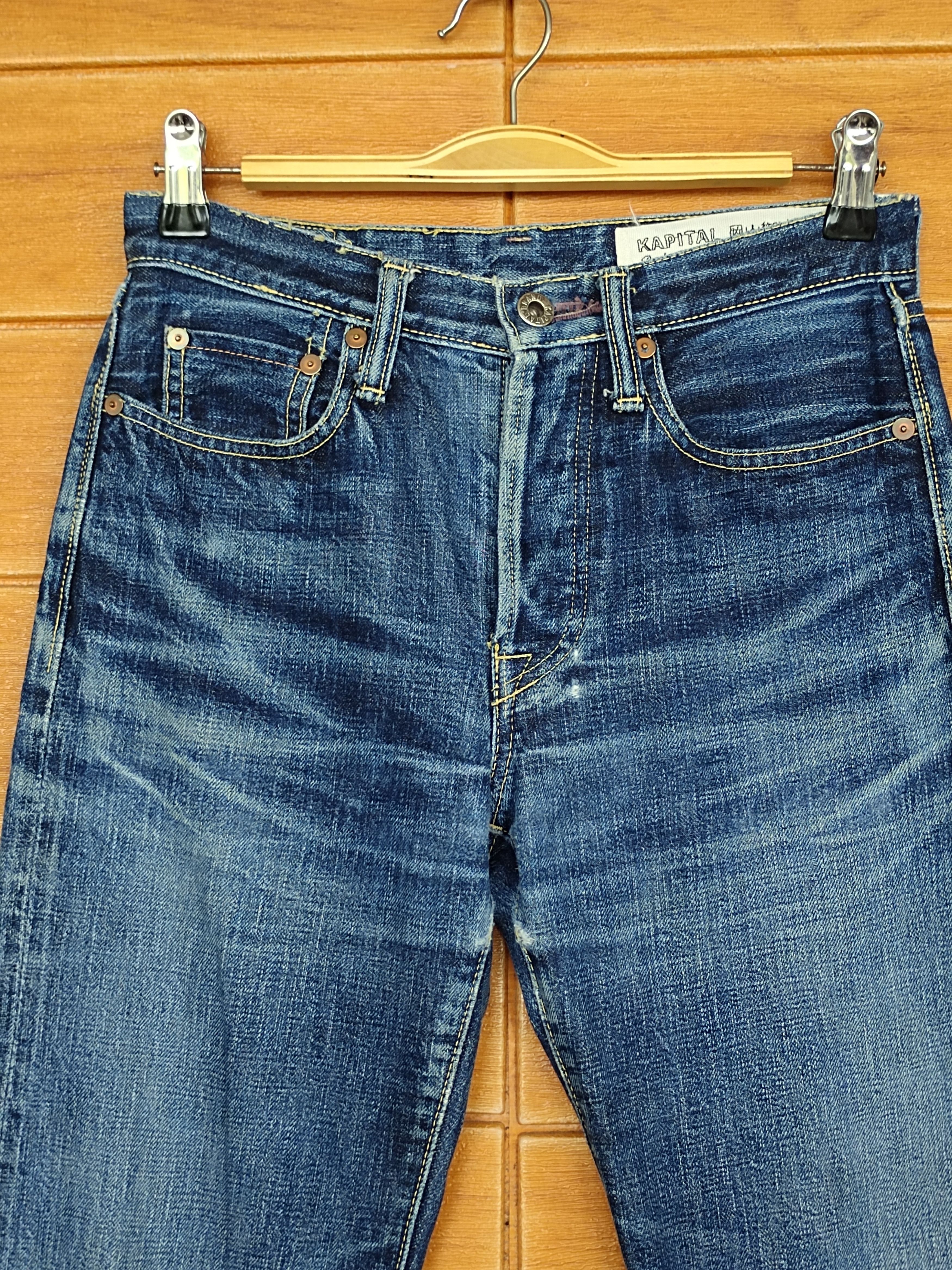 Kapital OG Kapital Japan Okayama Distress Faded Selvedge Denim Jeans Size US 27 - 2 Thumbnail