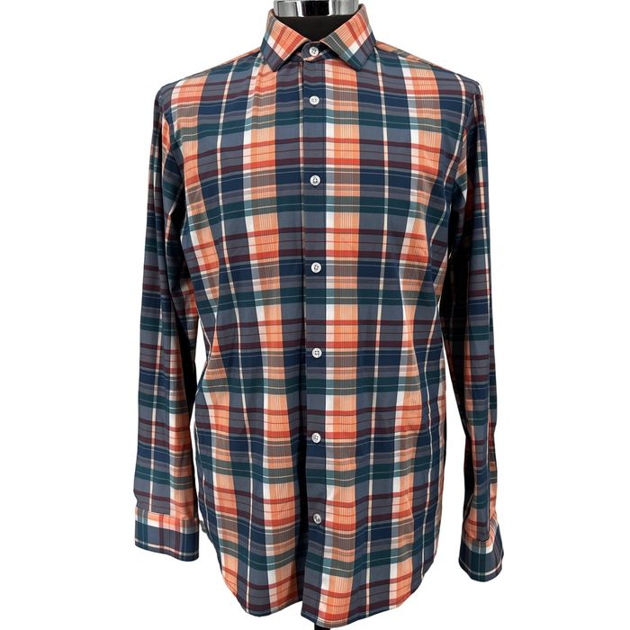 Mizzen+Main Mizzen + Main Leeward Large Plaid Performance No Iron Shirt
