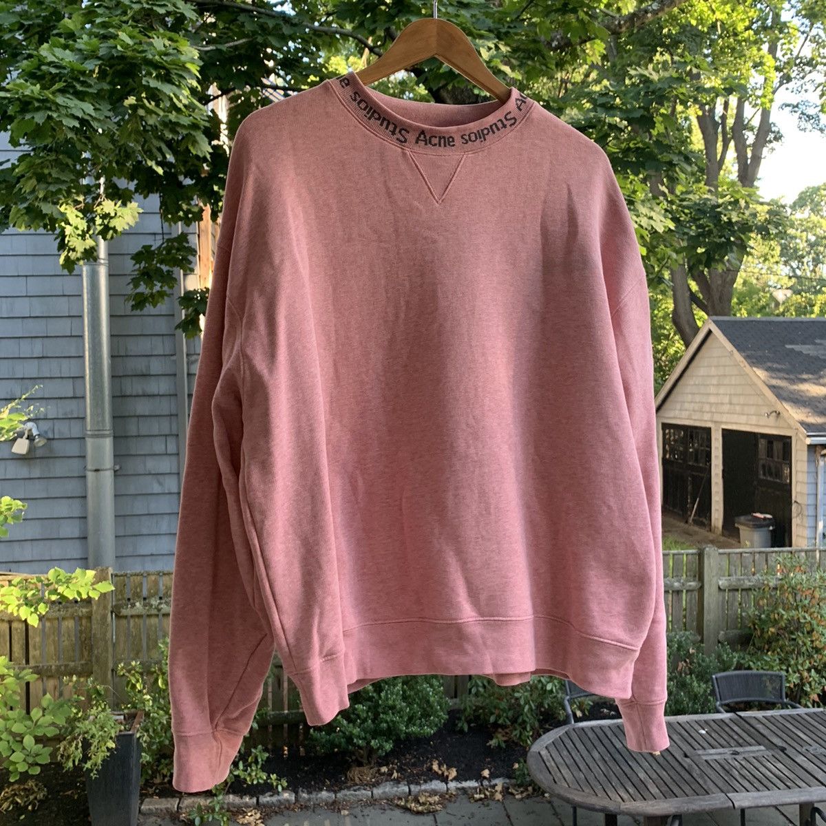 Acne Studio Navid Logo Crewneck Flogho Sweatshirt