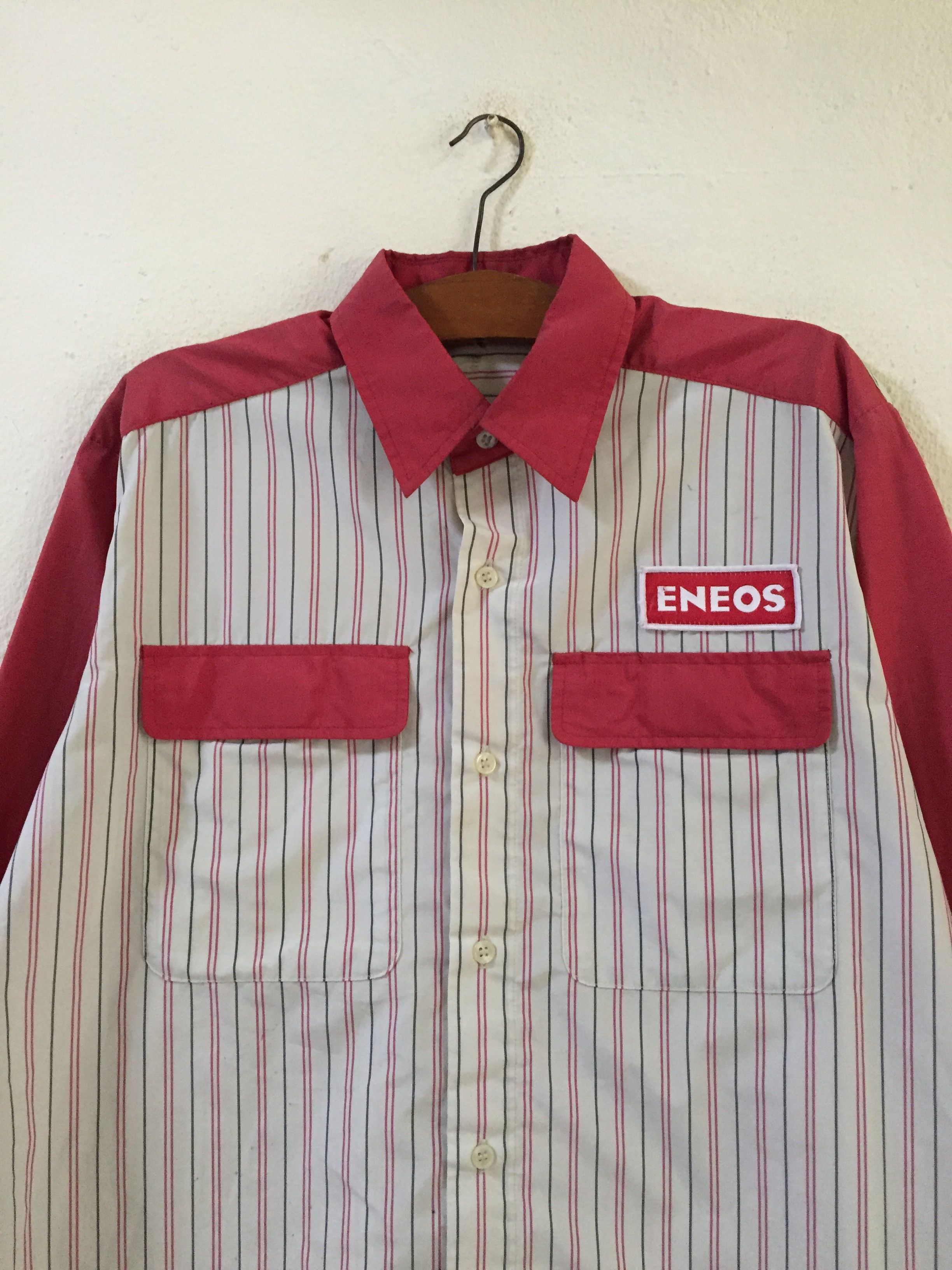 Japanese Brand Vintage Eneos Motorsport Racing Shirt Size US L / EU 52-54 / 3 - 4 Thumbnail