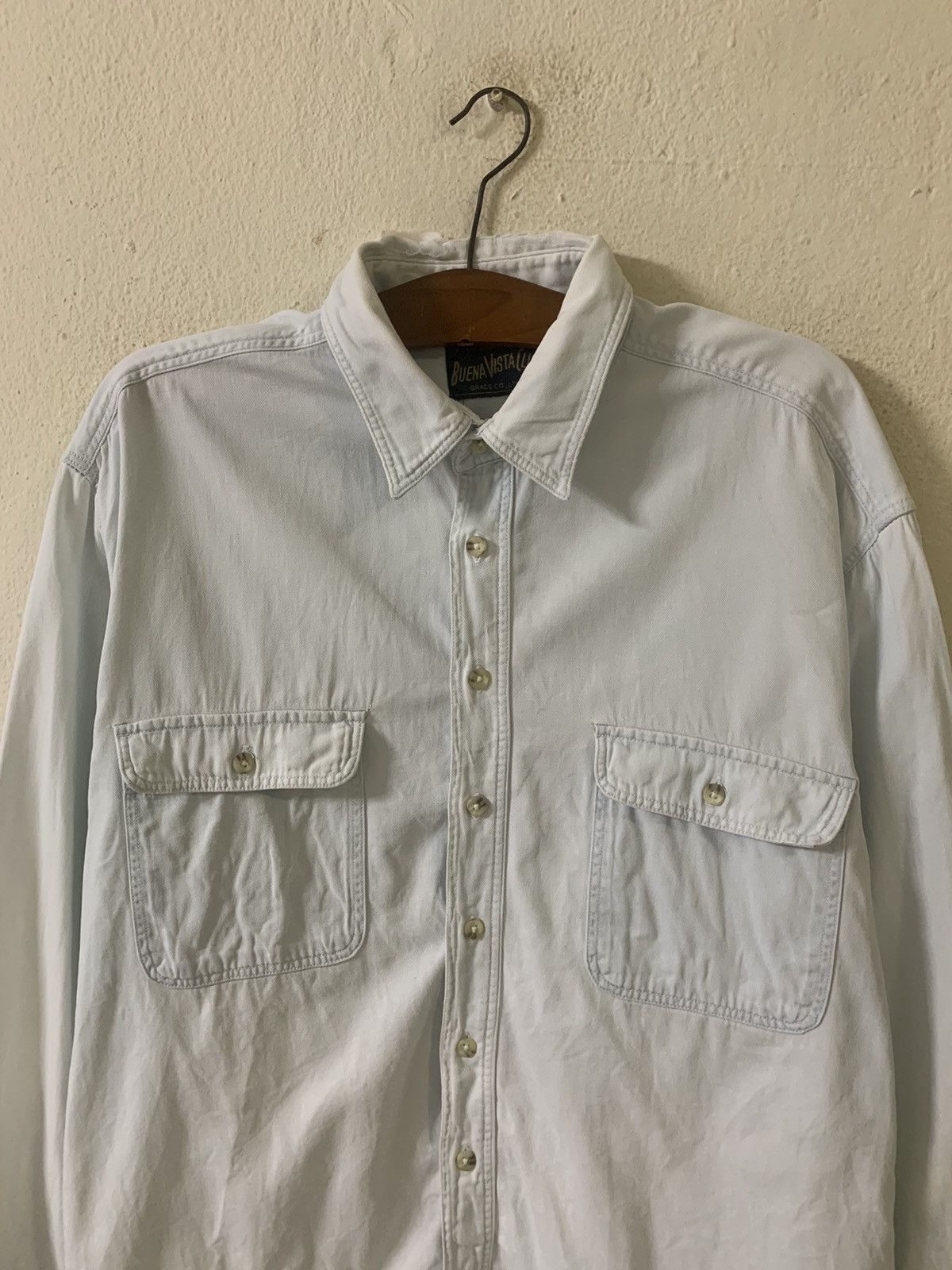 Disney Vintage Walt Disney Company The Seven Dwarfs Denim Shirt Size US L / EU 52-54 / 3 - 9 Thumbnail