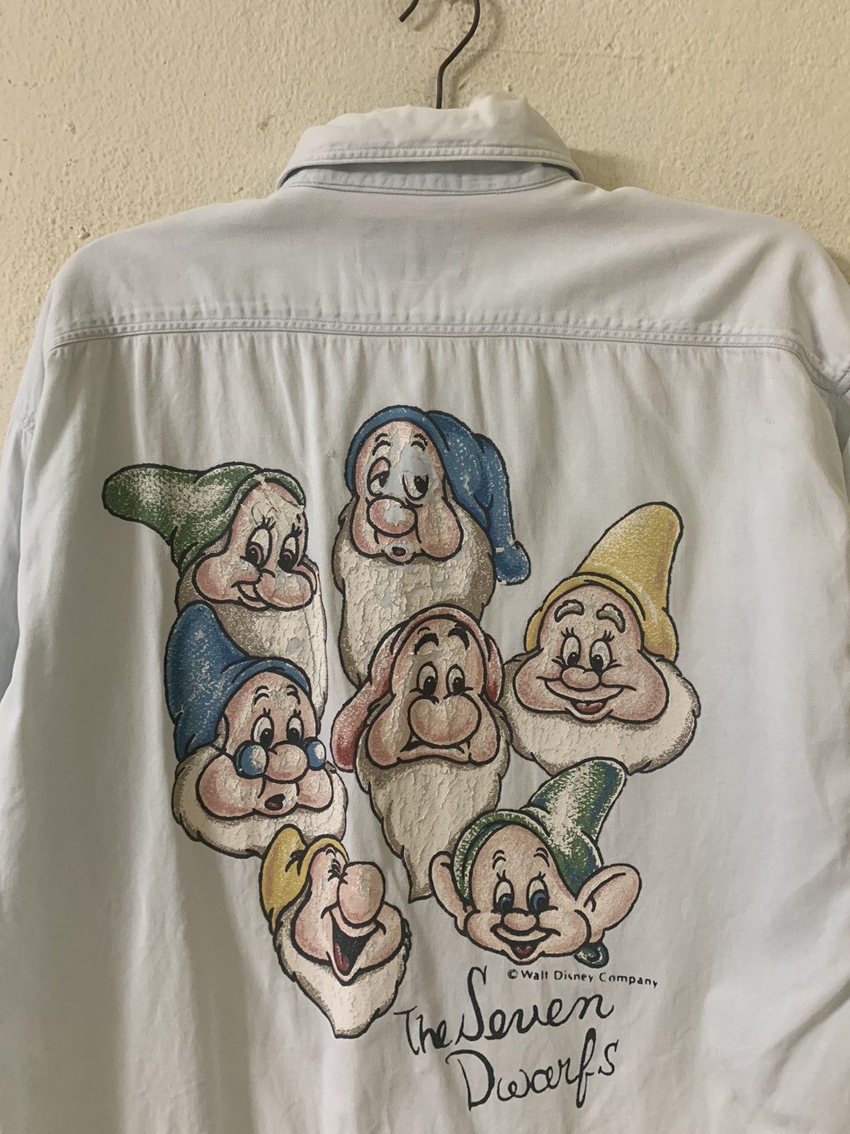 Disney Vintage Walt Disney Company The Seven Dwarfs Denim Shirt Size US L / EU 52-54 / 3 - 4 Thumbnail