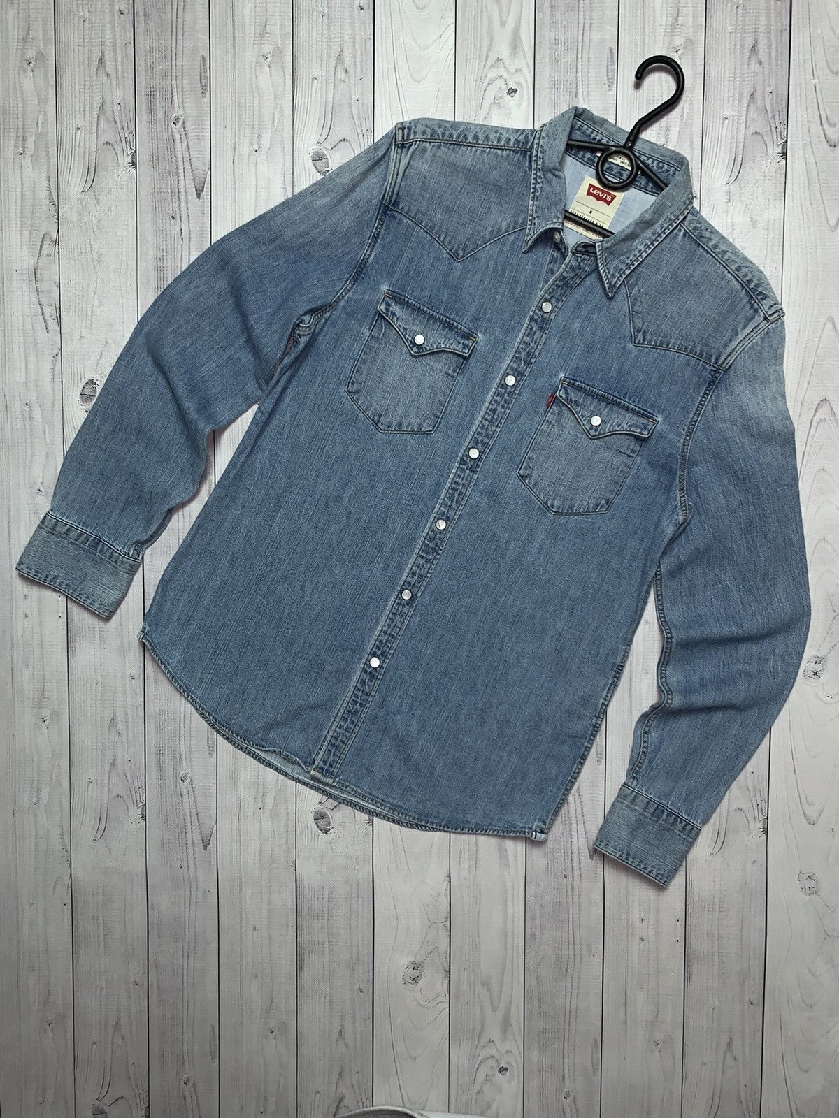 Vintage Levis denim shirt western size M
