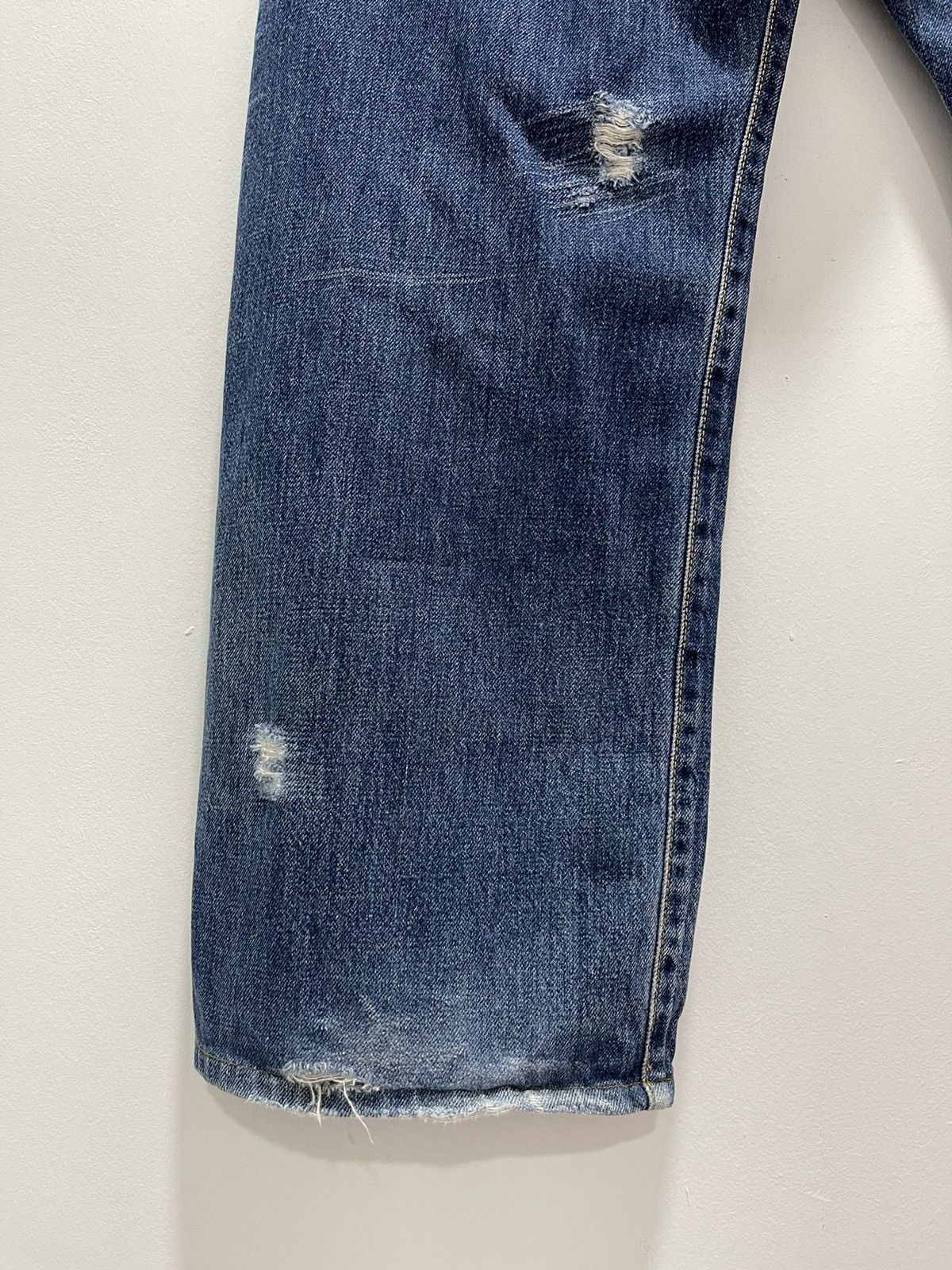 Edwin JAPANESE EDWIN DISTROYED BAGGY SELVEDGE DISTRESSED JEANS Size US 30 / EU 46 - 13 Thumbnail