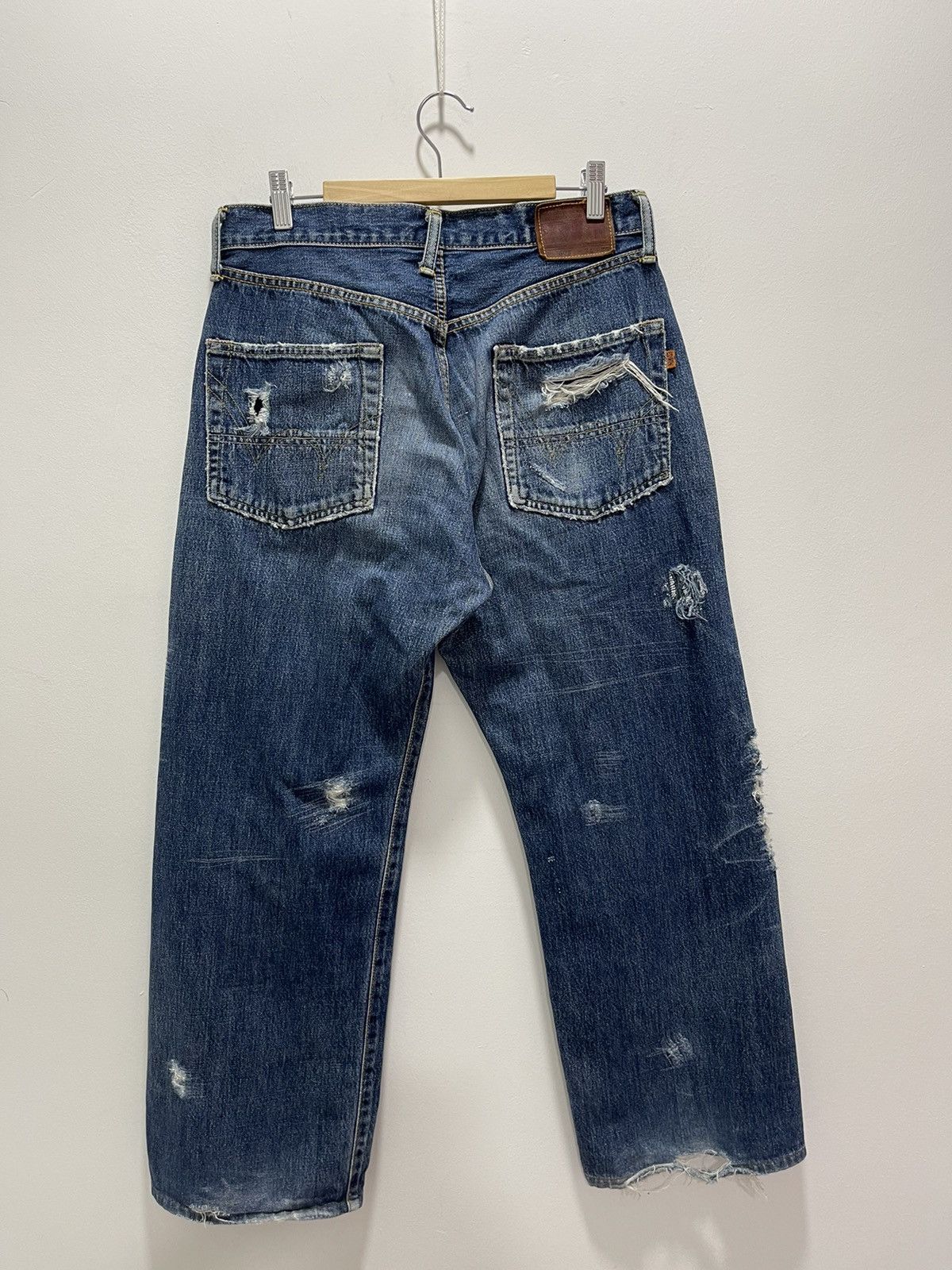 Edwin JAPANESE EDWIN DISTROYED BAGGY SELVEDGE DISTRESSED JEANS Size US 30 / EU 46 - 8 Thumbnail