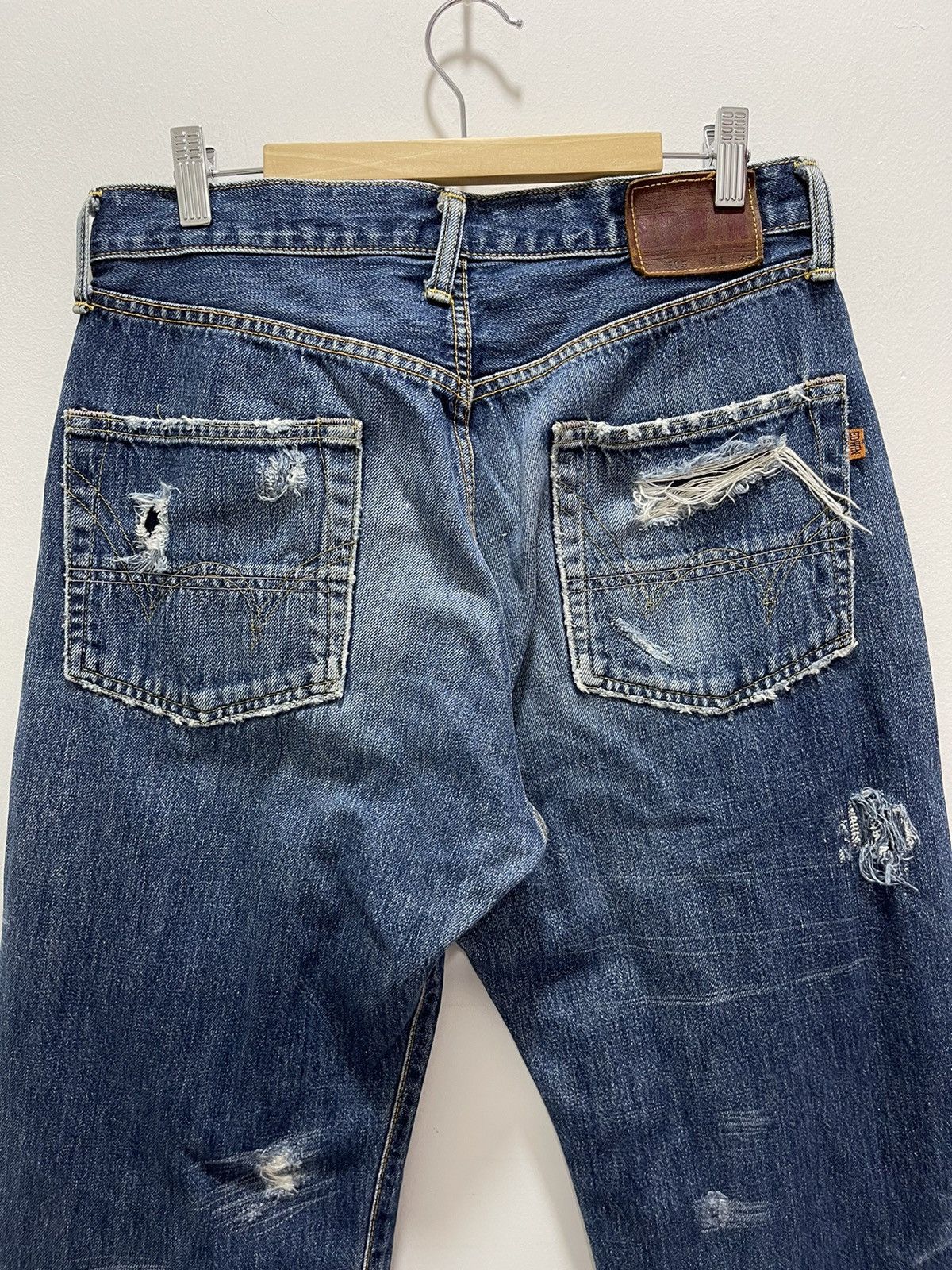 Edwin JAPANESE EDWIN DISTROYED BAGGY SELVEDGE DISTRESSED JEANS Size US 30 / EU 46 - 11 Thumbnail