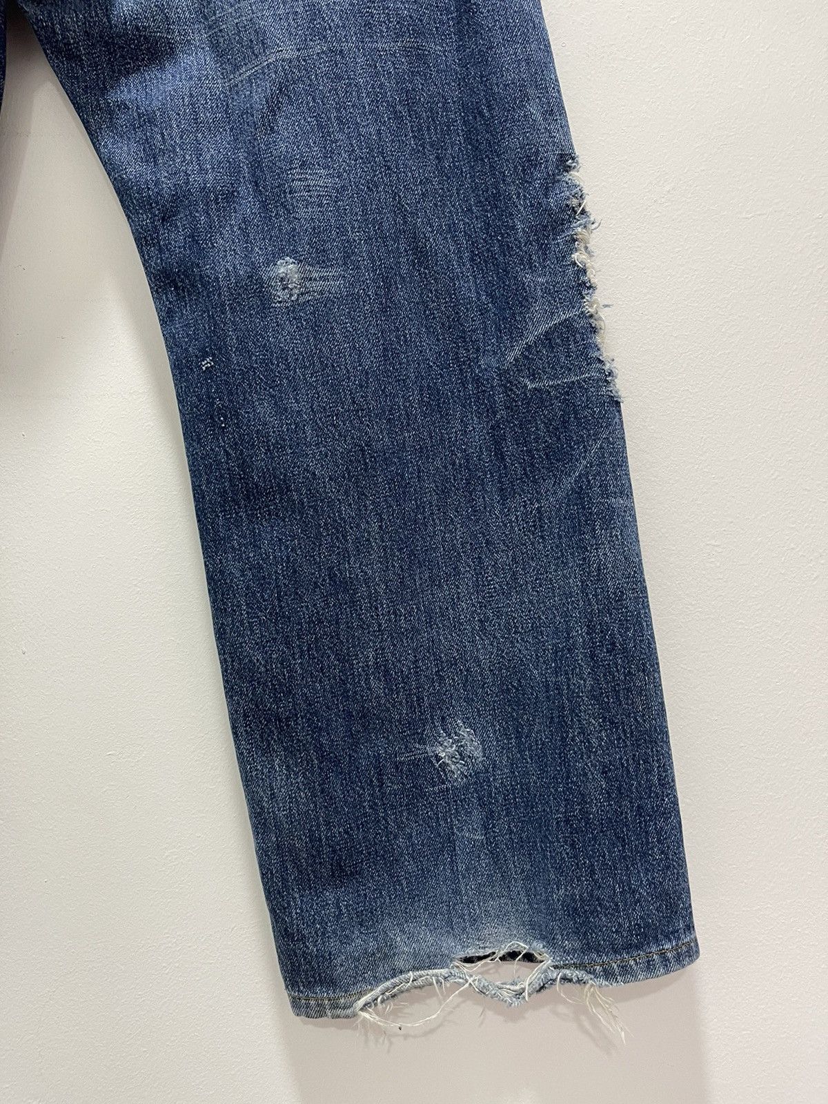 Edwin JAPANESE EDWIN DISTROYED BAGGY SELVEDGE DISTRESSED JEANS Size US 30 / EU 46 - 12 Thumbnail