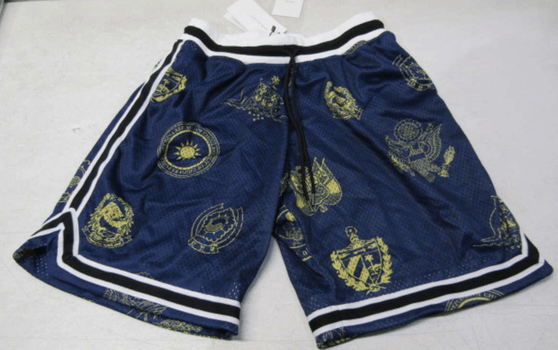 John Elliott Men's US M Game Basketball Shorts Fuji Royal
