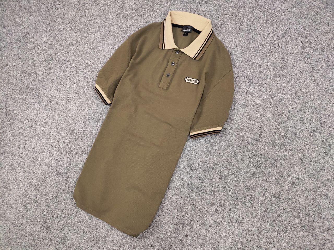 Just Cavalli Just Cavalli Exclusive Designer Olive Mens Polo Shirt Size US M / EU 48-50 / 2 - 4 Thumbnail