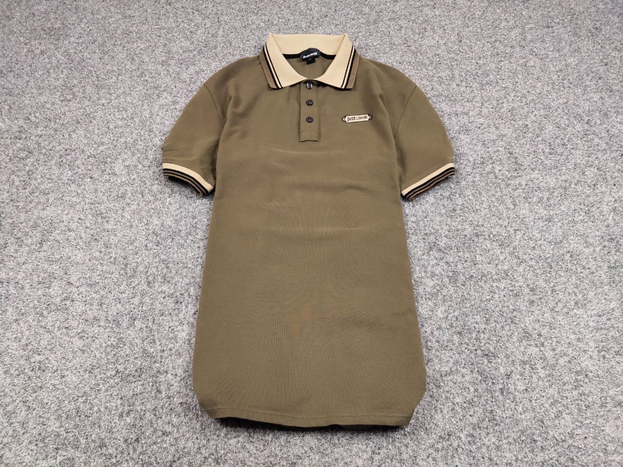 Just Cavalli Just Cavalli Exclusive Designer Olive Mens Polo Shirt Size US M / EU 48-50 / 2 - 3 Thumbnail