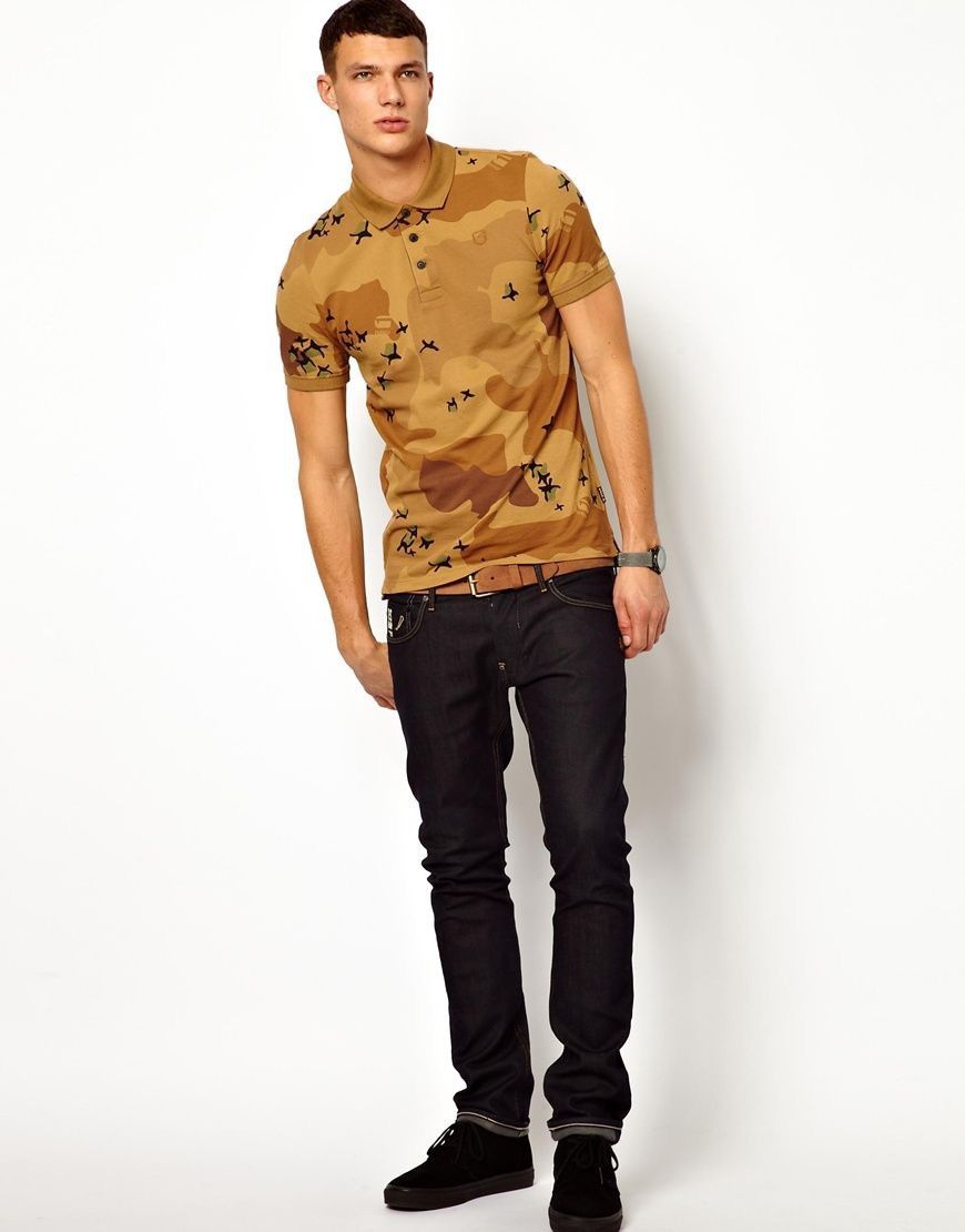 G-Star G-Star Raw Sport Joakim Camouflage Print Polo Shirt Classic Size US M / EU 48-50 / 2 - 1 Thumbnail