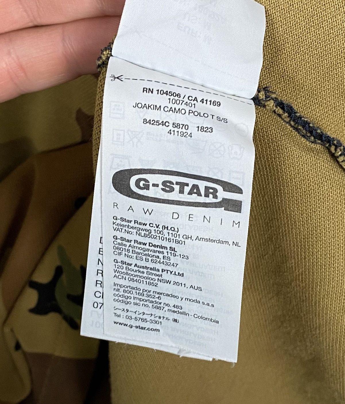 G-Star G-Star Raw Sport Joakim Camouflage Print Polo Shirt Classic Size US M / EU 48-50 / 2 - 6 Thumbnail