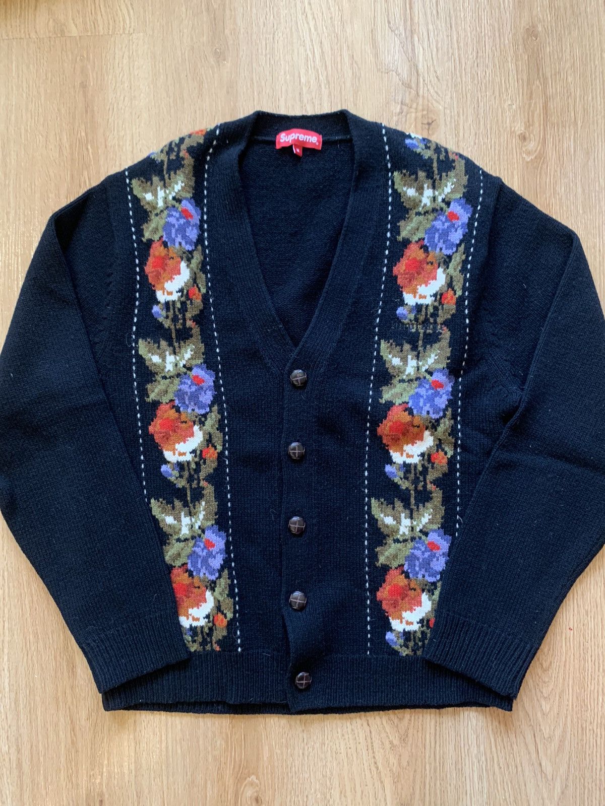 Streetwear × Supreme Supreme Floral Stripe Cardigan | Grailed