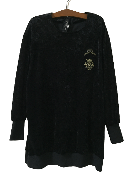 image of Franca V. Paoloni Milano Italy Sweatshirt Dress in Black, Men's (Size XL)