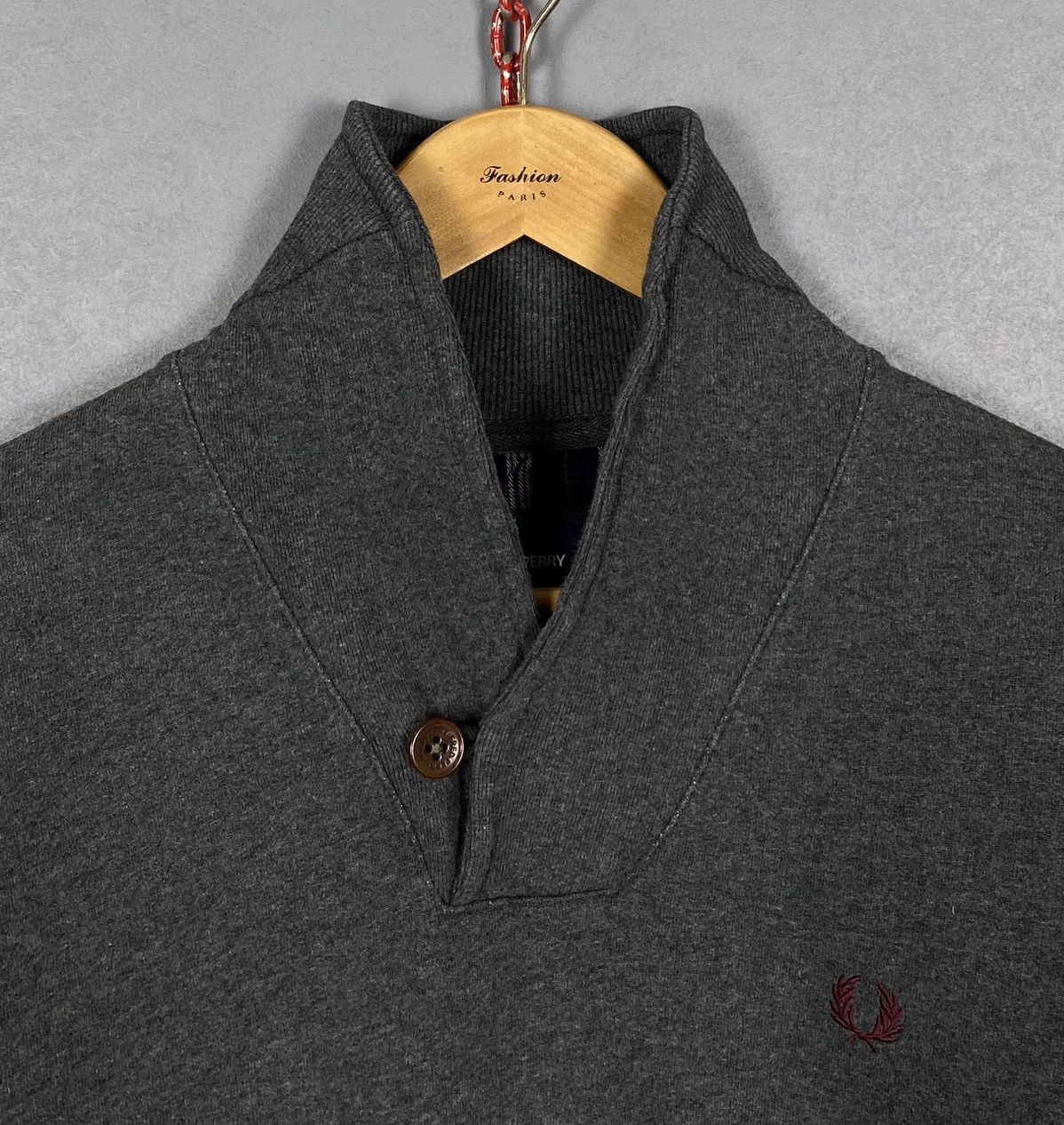 Fred Perry Fred Perry Shawl Collar Jumper Sweatshirt Casual Grey Top Size US M / EU 48-50 / 2 - 3 Thumbnail