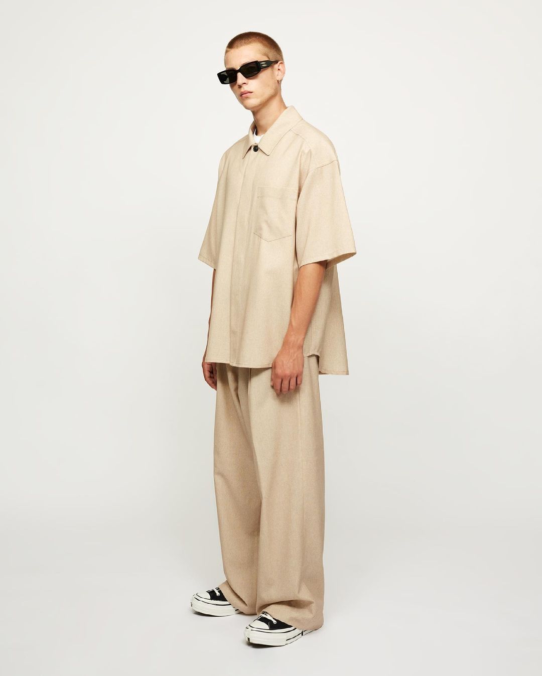 Lownn BEIGE MINIMAL SHIRT Size US S / EU 44-46 / 1 - 9 Thumbnail