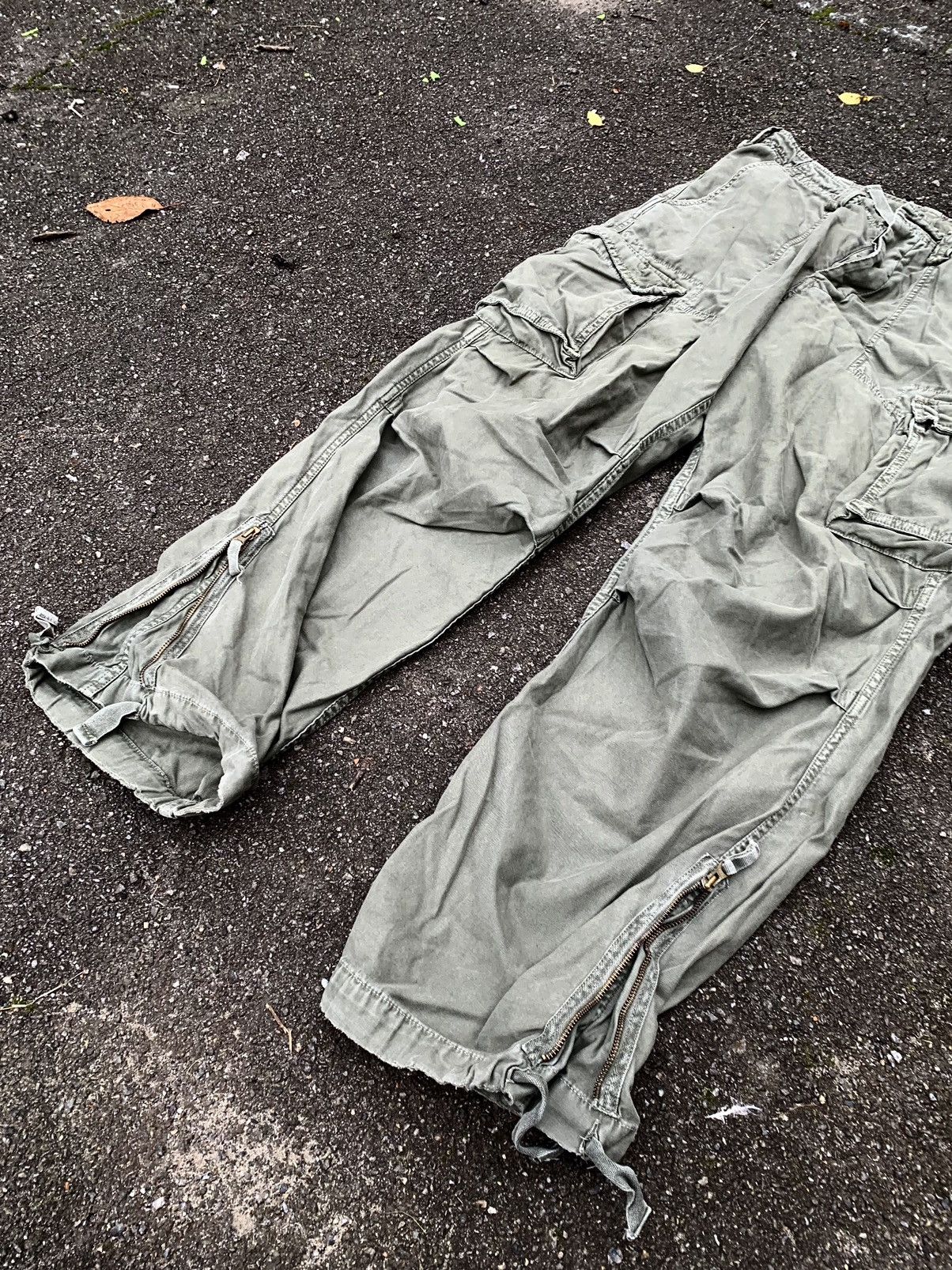 Japanese Brand Vintage Japan Rags cargo zip baggy pocket pants Size US 36 / EU 52 - 4 Thumbnail