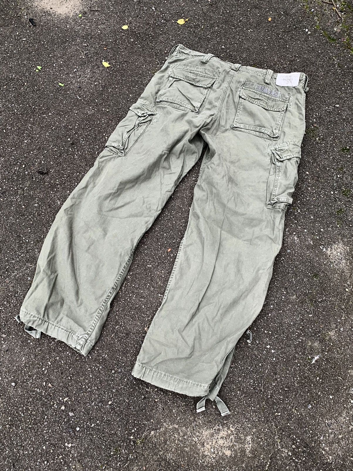 Japanese Brand Vintage Japan Rags cargo zip baggy pocket pants Size US 36 / EU 52 - 7 Thumbnail