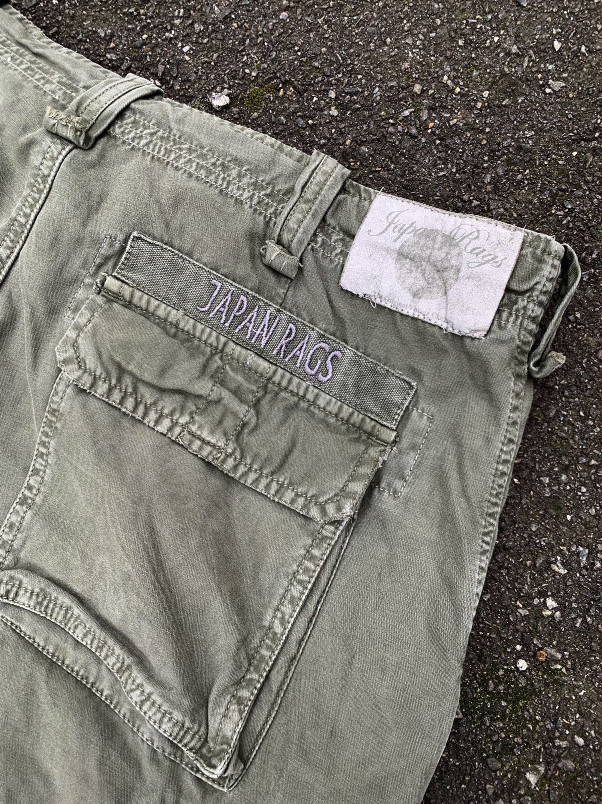 Japanese Brand Vintage Japan Rags cargo zip baggy pocket pants Size US 36 / EU 52 - 9 Thumbnail