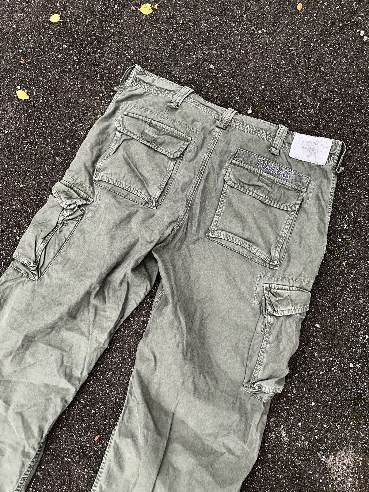 Japanese Brand Vintage Japan Rags cargo zip baggy pocket pants Size US 36 / EU 52 - 8 Thumbnail