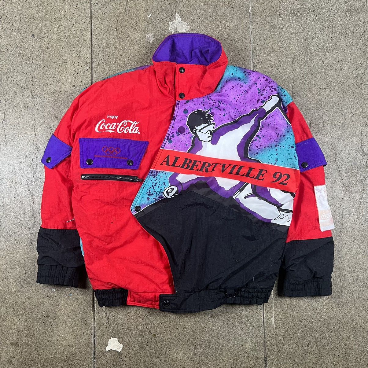 K-Way officiel Jeux Olympiques d'Albertville 1992 // K-Way x Coca Cola