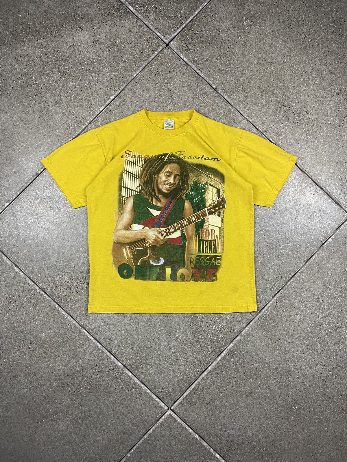 Rap Tees × Vintage Vintage Y2K Bob Marley Double Sided Bootleg Graphic ...