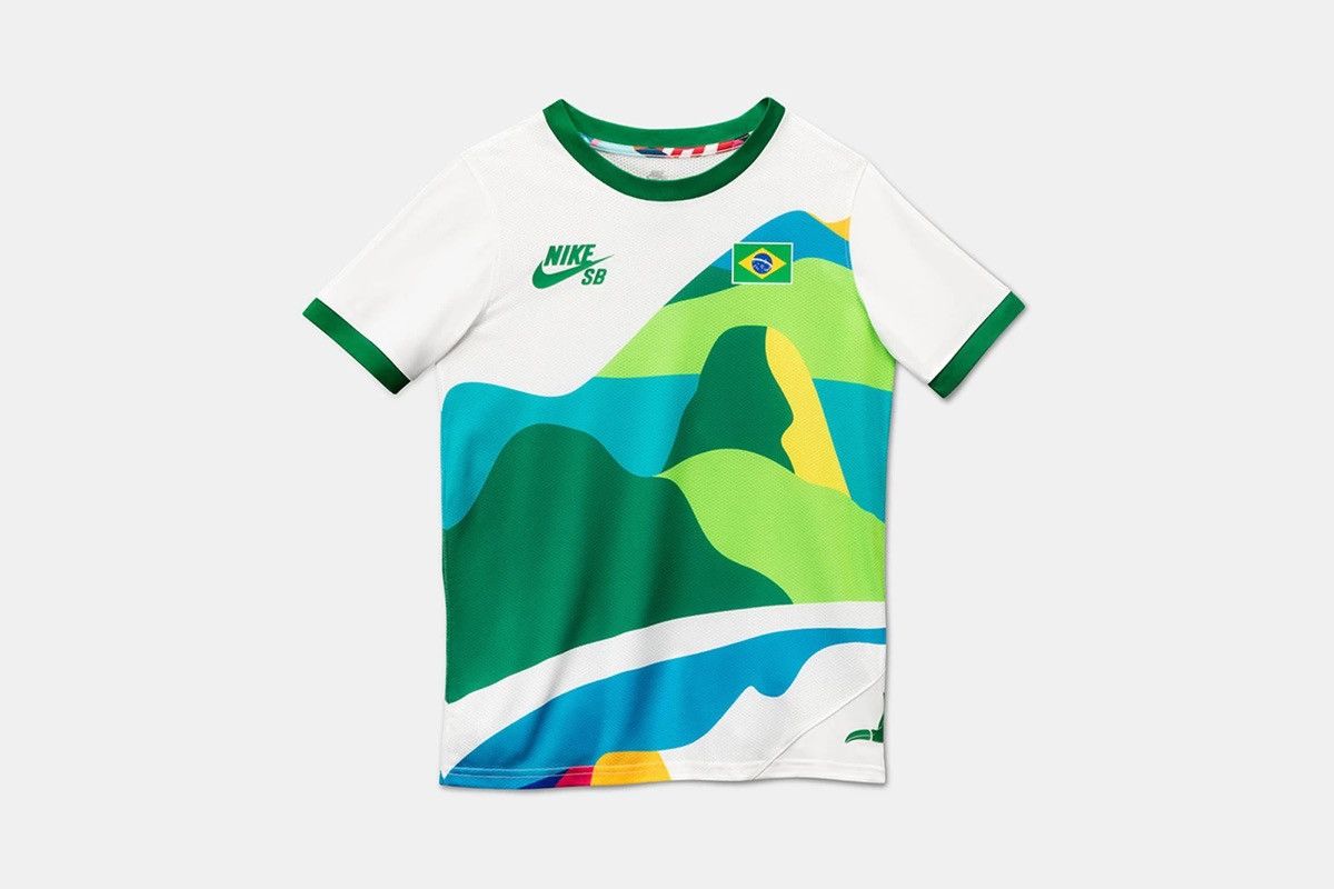 Nike Nike SB Olympic Jersey Brazil Size US M / EU 48-50 / 2 - 1 Thumbnail