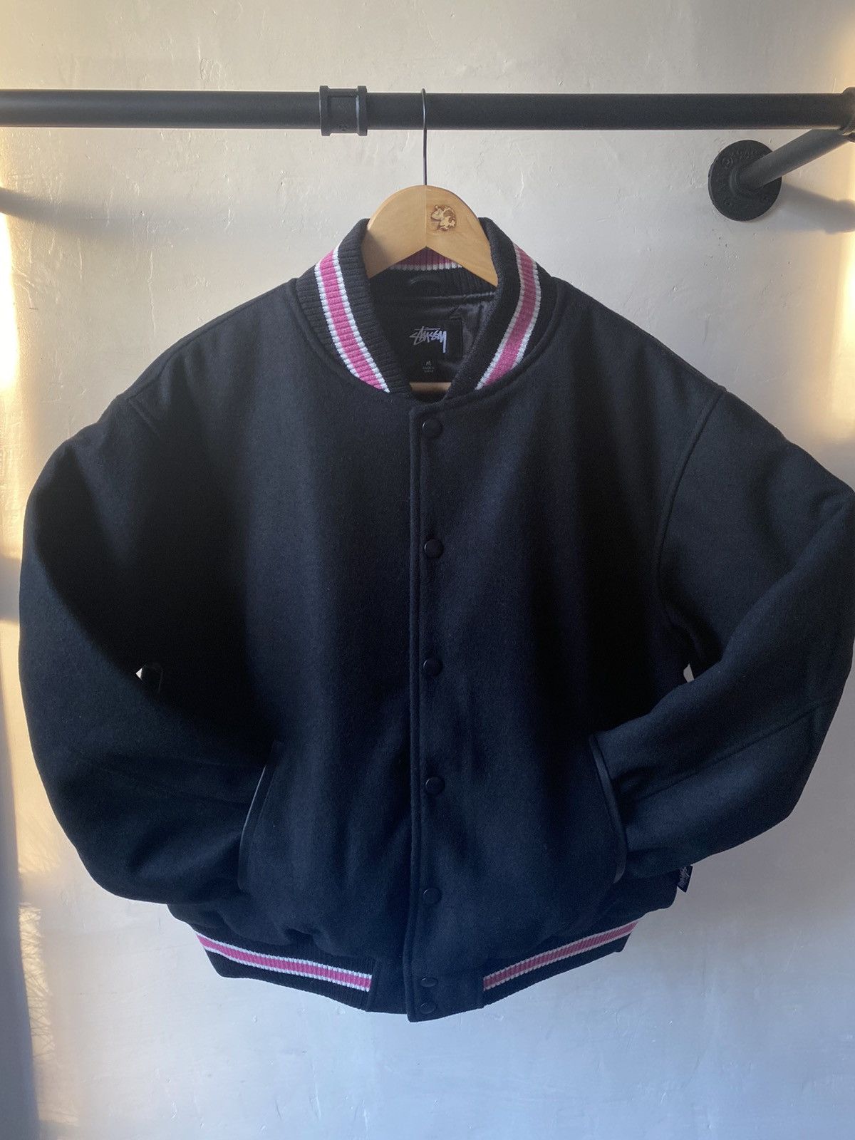 Stussy Stussy S Talk Melton Varsity Jacket | Grailed