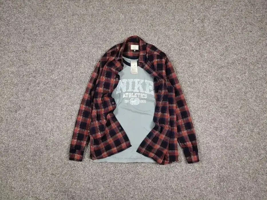 Flannel Vintage Flannel Shirt Plaid Checkered Travis Scott Style Size US M / EU 48-50 / 2 - 1 Preview