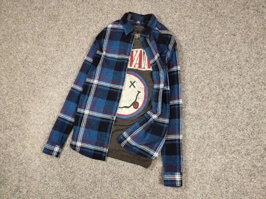 Flannel Vintage Flannel Shirt Travis Scott Style Streetwear Hype Size US L / EU 52-54 / 3 - 3 Thumbnail