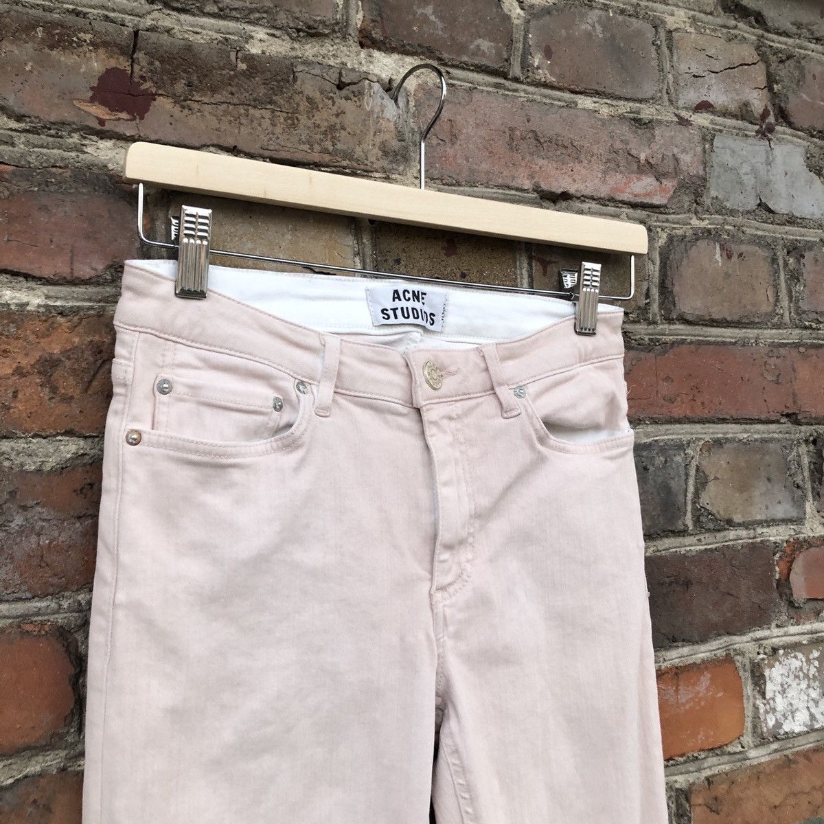 Acne Studios Acne Studios Pink Skinny Jeans 28 x 34 Denim Rare Size 28" / US 6 / IT 42 - 6 Thumbnail