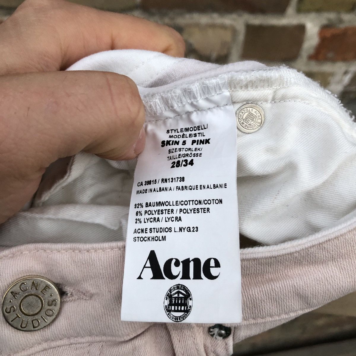 Acne Studios Acne Studios Pink Skinny Jeans 28 x 34 Denim Rare Size 28" / US 6 / IT 42 - 9 Thumbnail