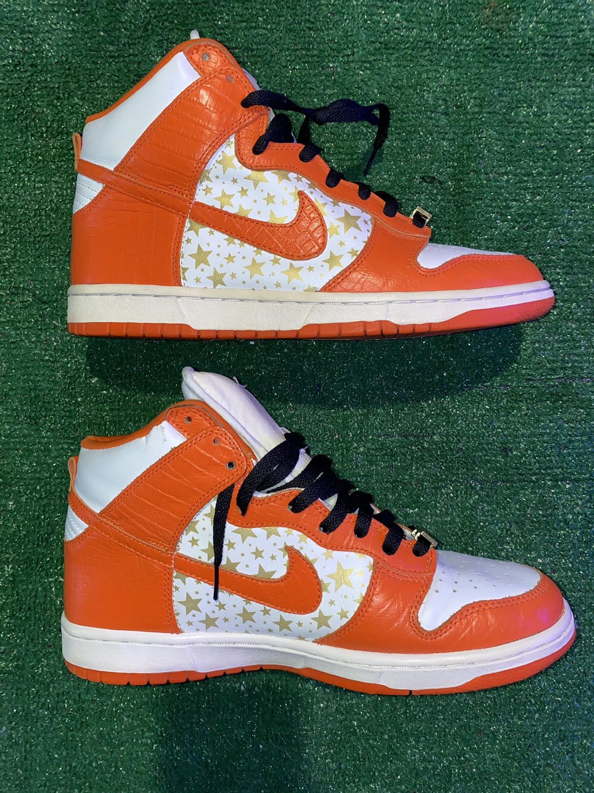 Nike × Supreme Nike SB Dunk High Supreme Orange Size US 10 / EU 43 - 8 Thumbnail