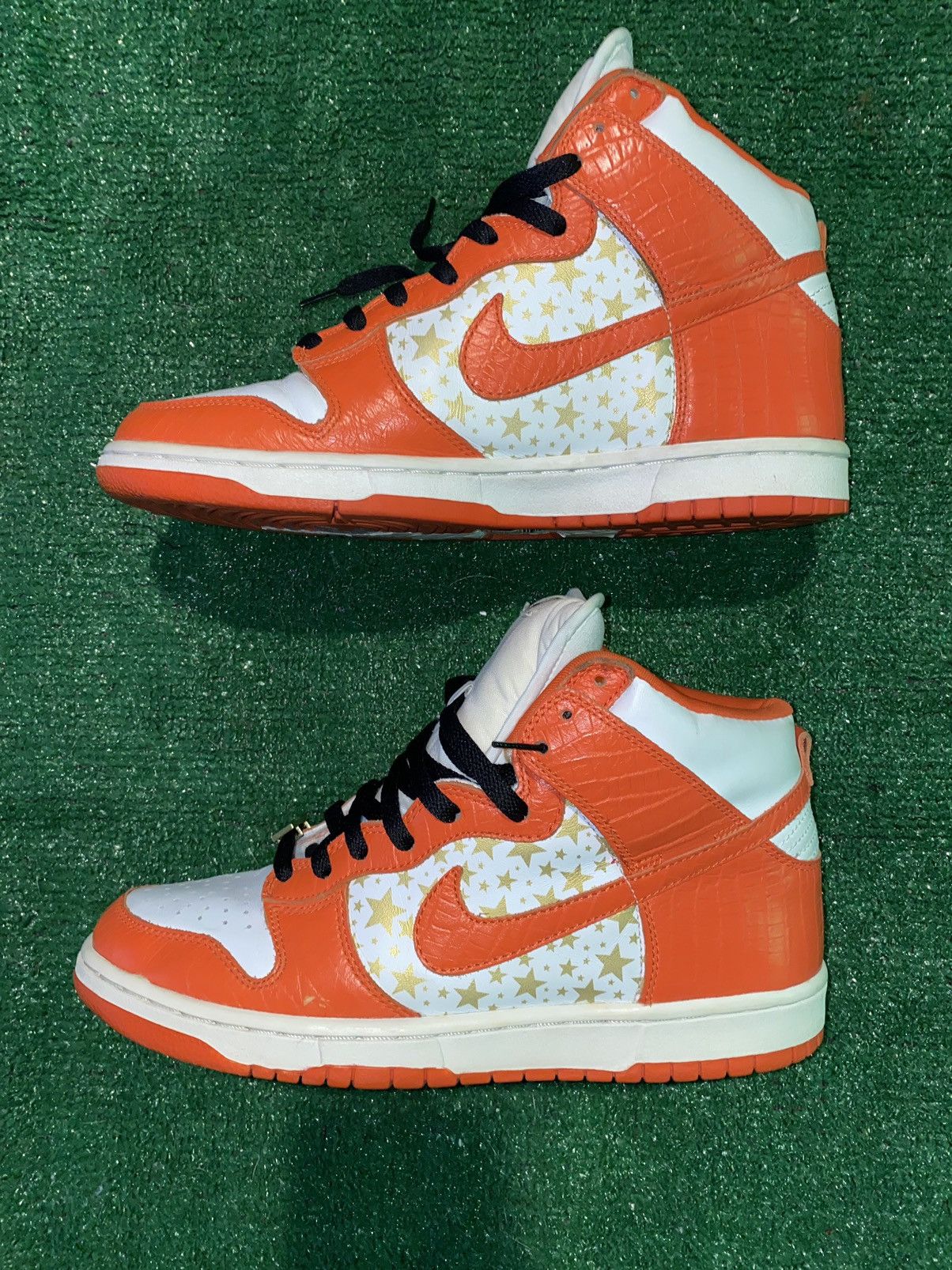 Nike × Supreme Nike SB Dunk High Supreme Orange Size US 10 / EU 43 - 9 Thumbnail