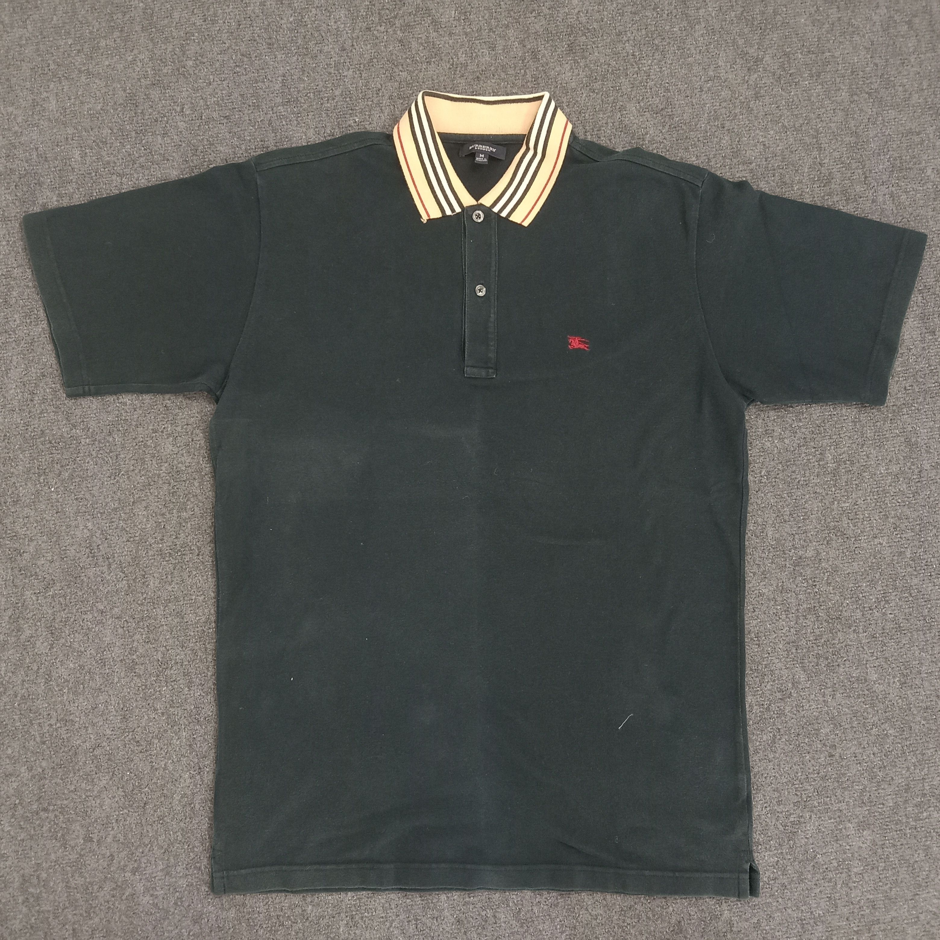 BURBERRY LONDON Stripes Colour Collar Polo Shirt
