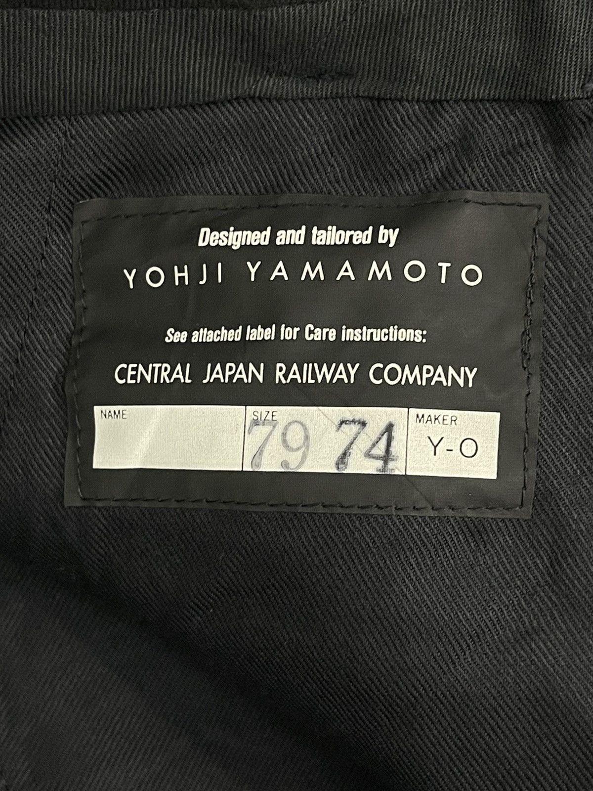 Yohji Yamamoto Yohji Yamamoto Wool Wide Trouser Central Railway Jpn 2🟦3 Size US 31 - 20 Thumbnail