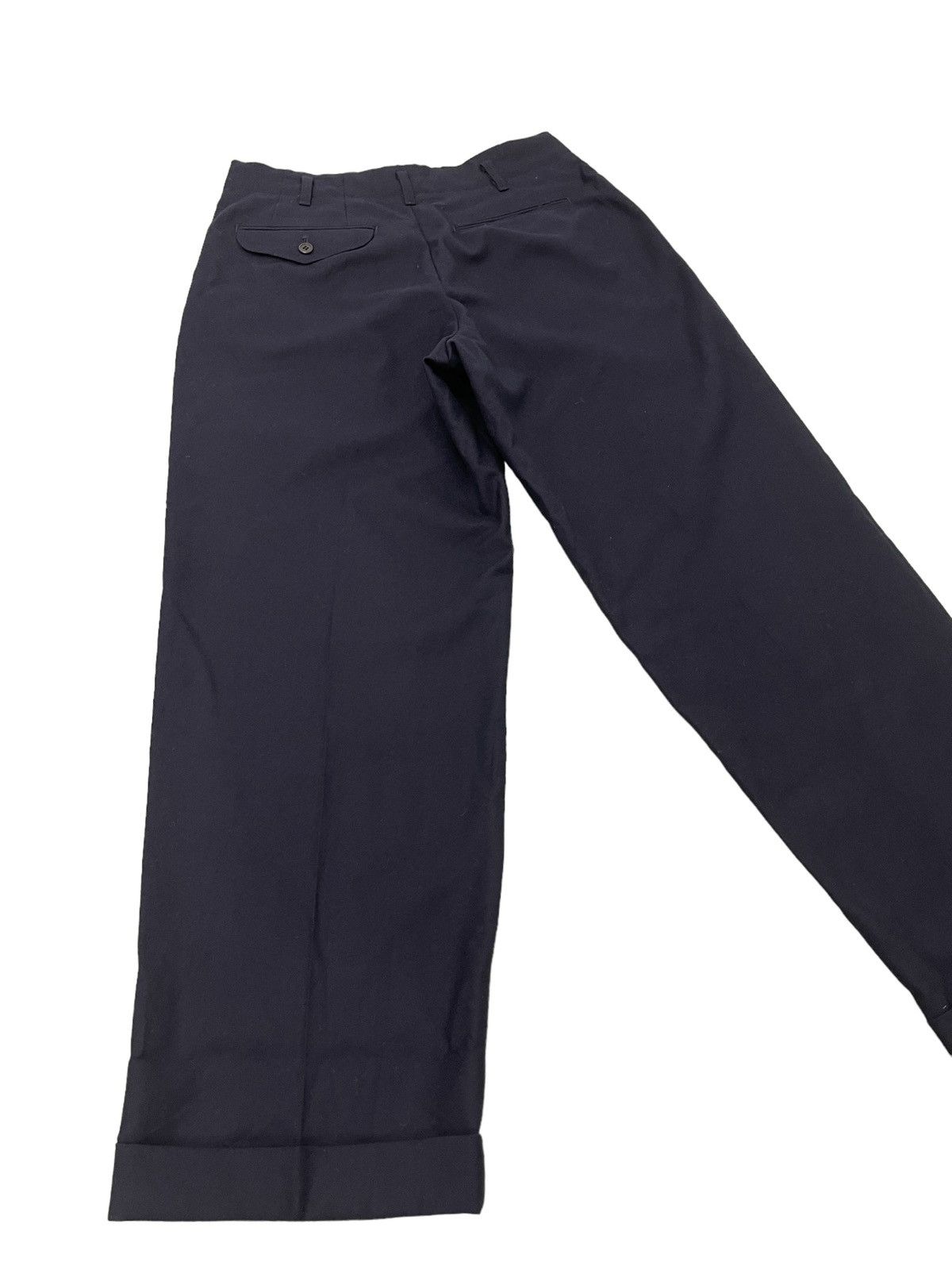 Yohji Yamamoto Yohji Yamamoto Wool Wide Trouser Central Railway Jpn 2🟦3 Size US 31 - 12 Thumbnail