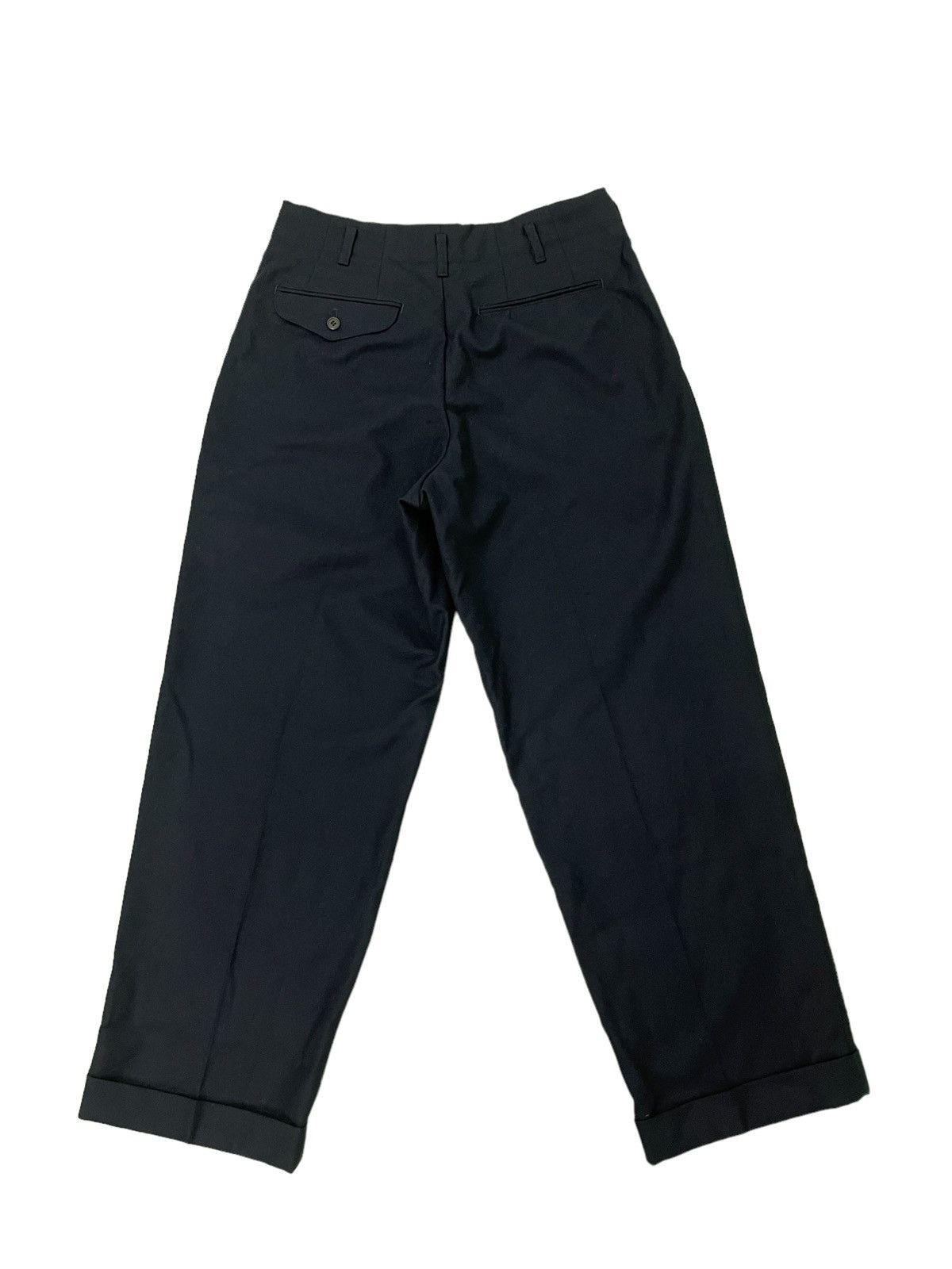 Yohji Yamamoto Yohji Yamamoto Wool Wide Trouser Central Railway Jpn 2🟦3 Size US 31 - 11 Thumbnail