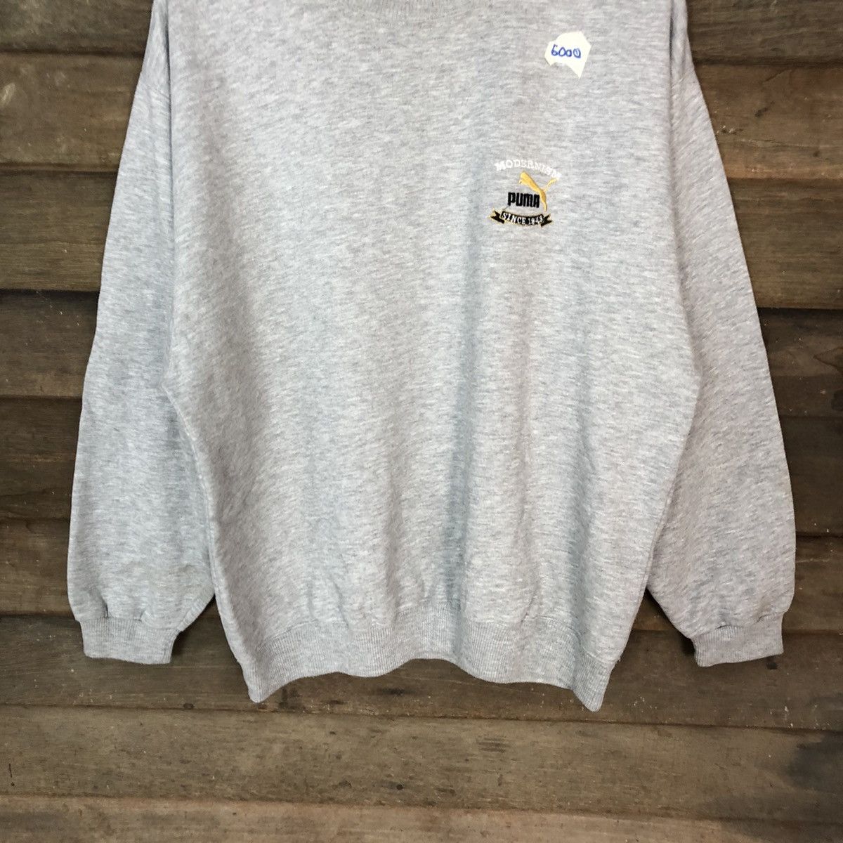 Puma × Vintage Puma vintage Grey Sweatshirt #6000 Size US L / EU 52-54 / 3 - 3 Thumbnail