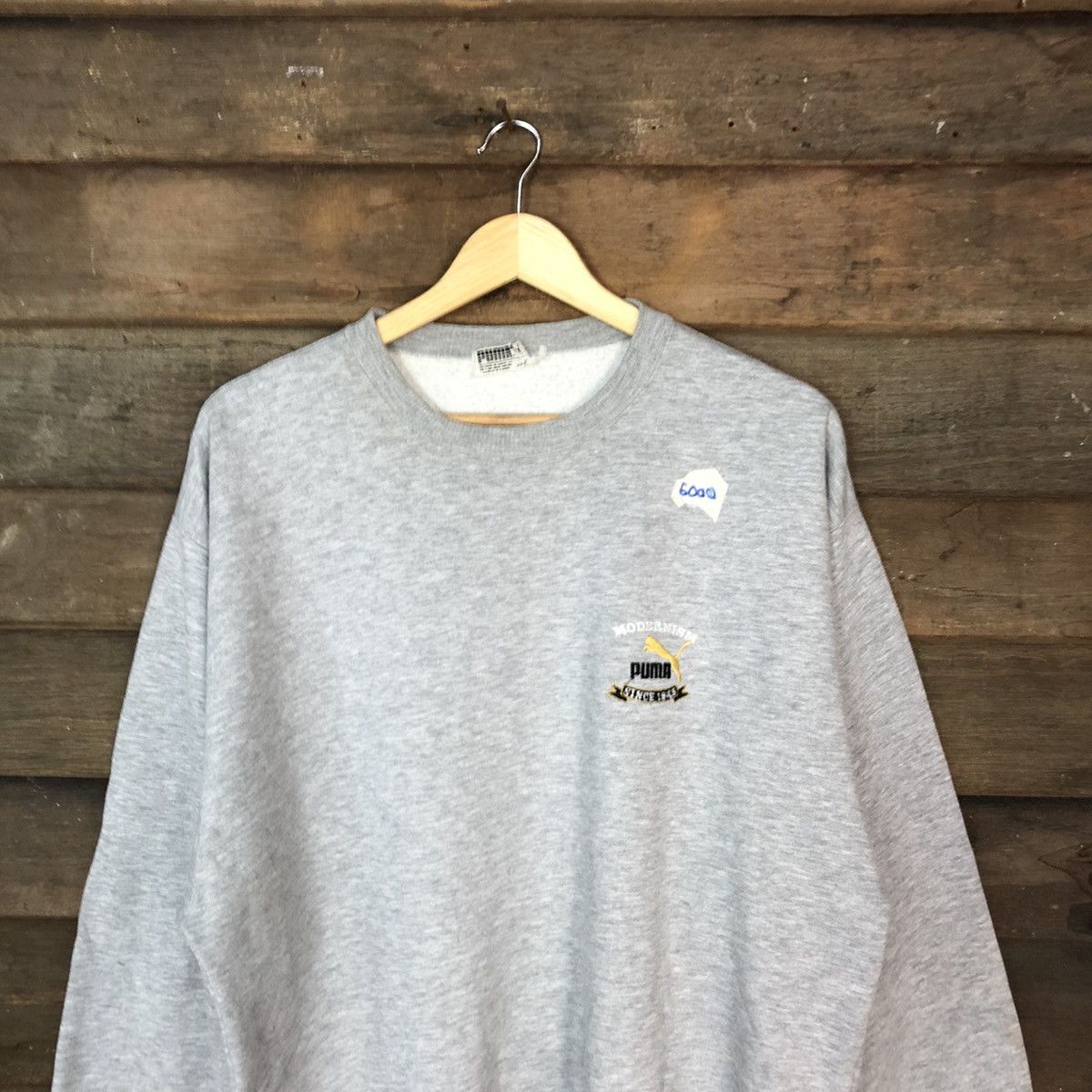 Puma × Vintage Puma vintage Grey Sweatshirt #6000 Size US L / EU 52-54 / 3 - 2 Thumbnail